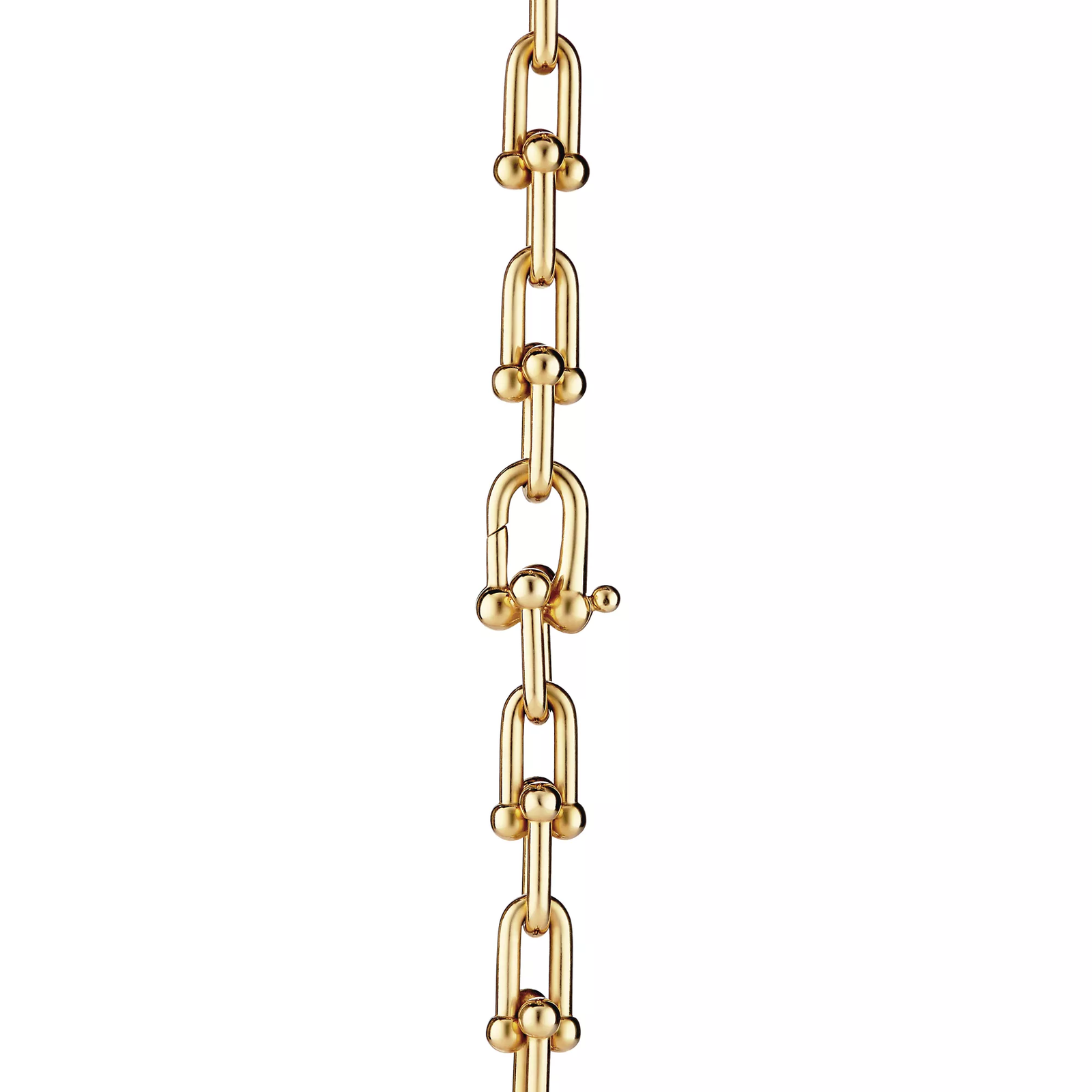 Graduated Link Necklace in Yellow Gold