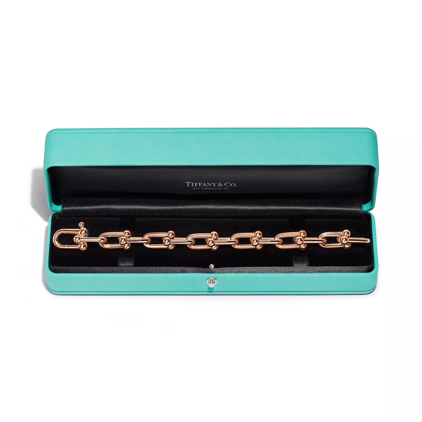 Large Link Bracelet in Rose Gold