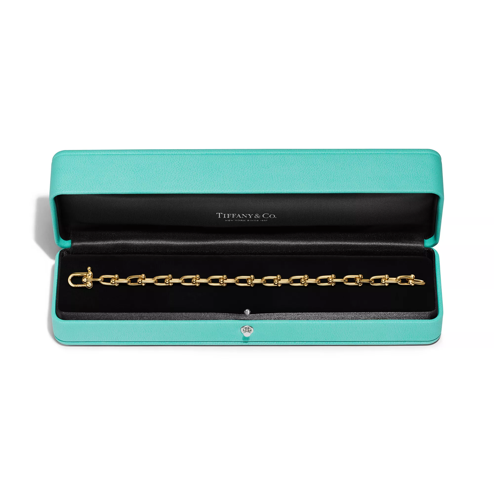 Small Link Bracelet in Yellow Gold