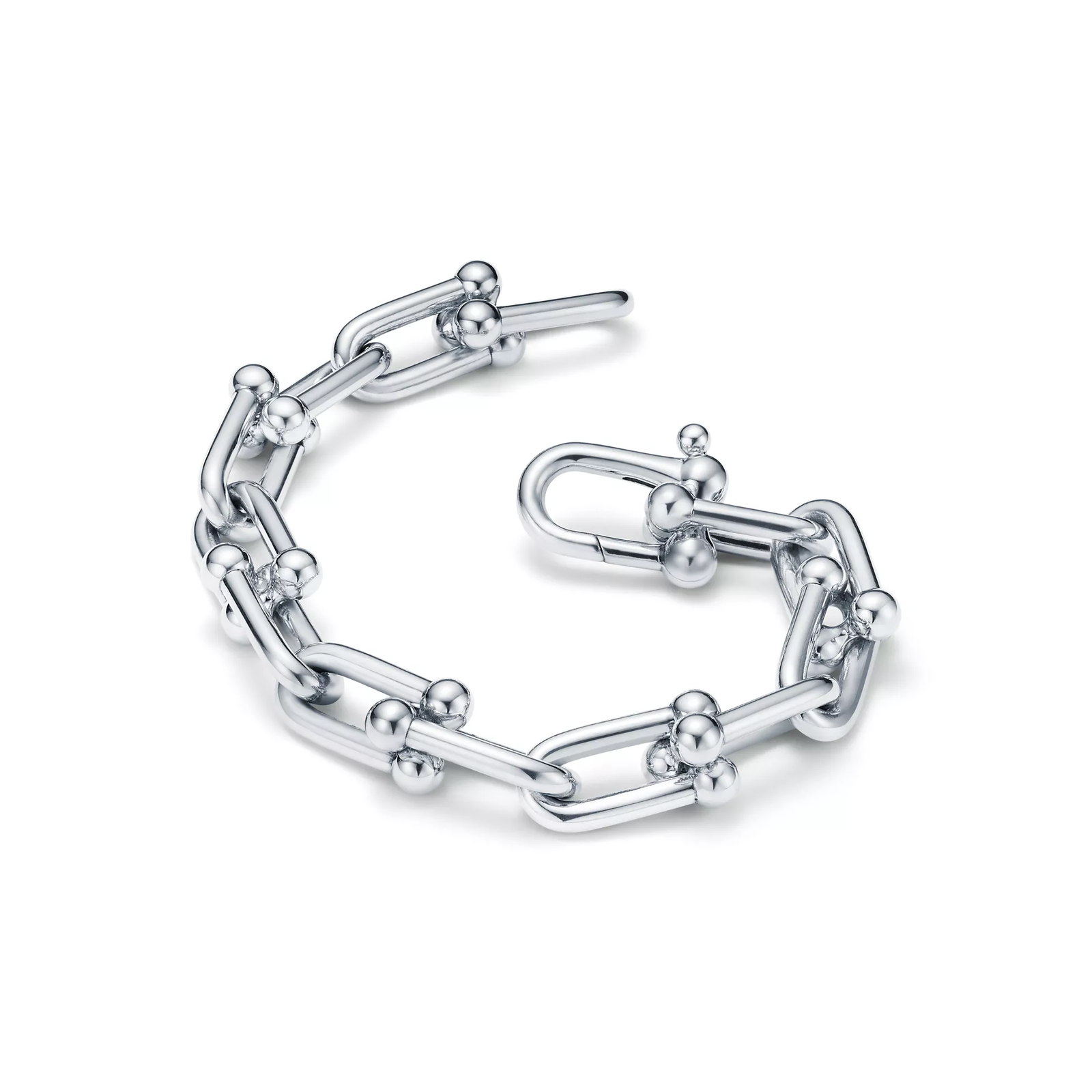 Large Link Bracelet in Sterling Silver