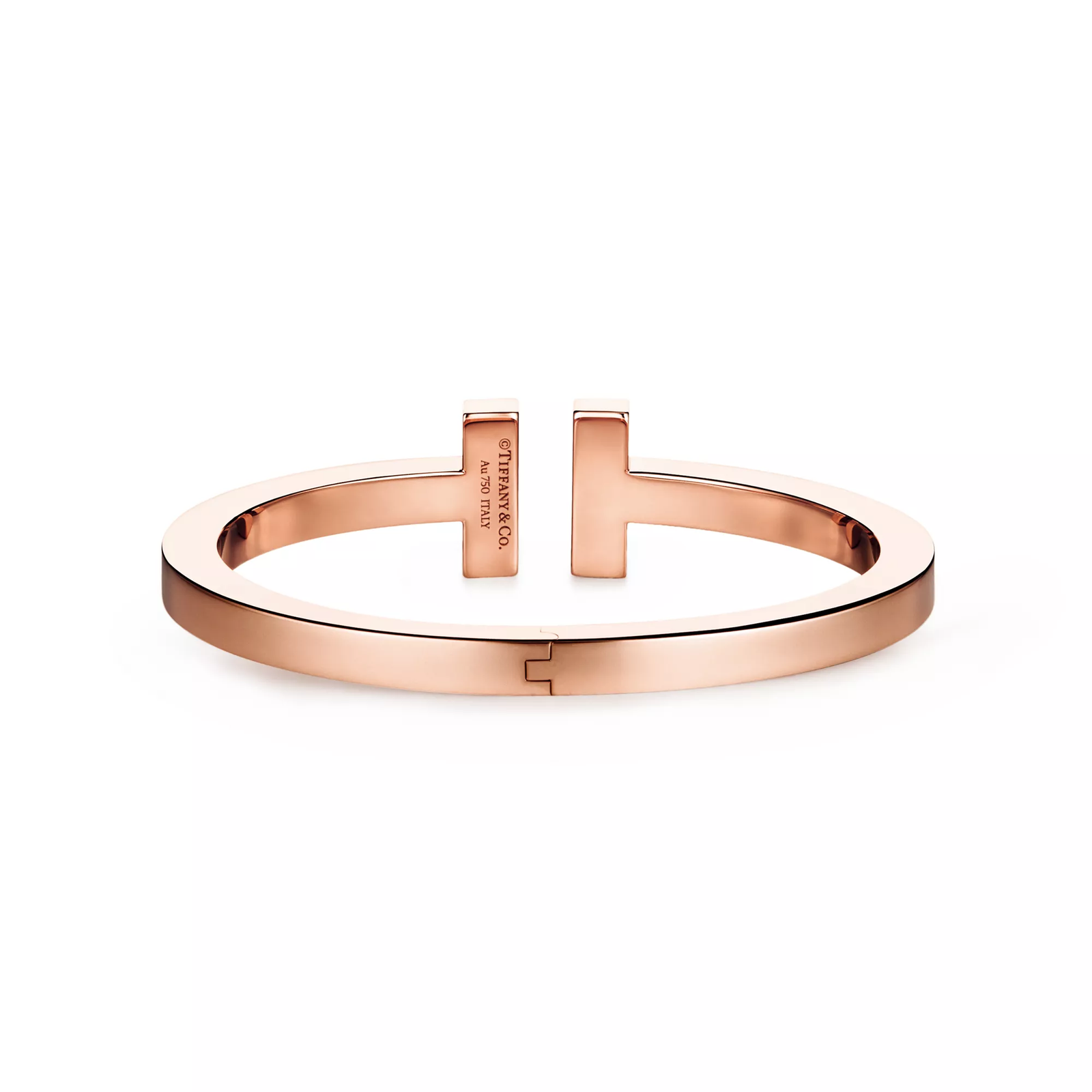 Pave Diamond Square Bracelet in Rose Gold