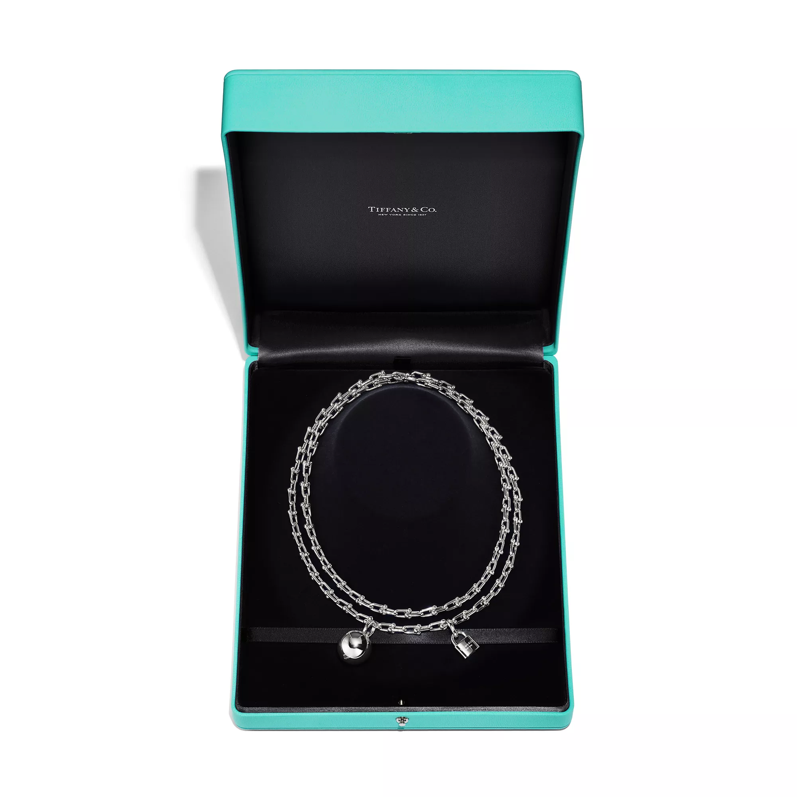 Small Wrap Necklace Tiffany HardWear Ball Necklace In Sterling Silver.