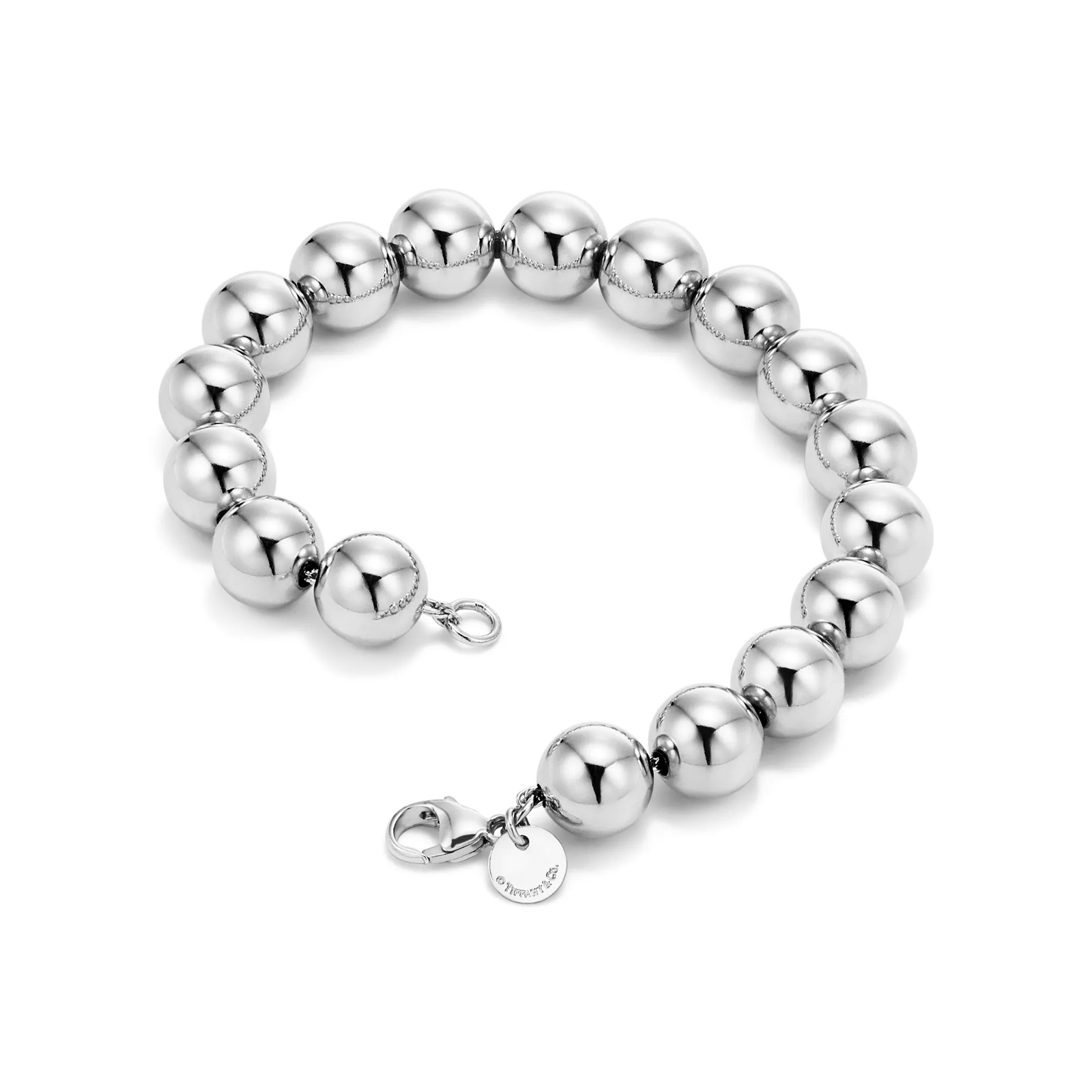 Ball Bracelet in Silver, 10 mm