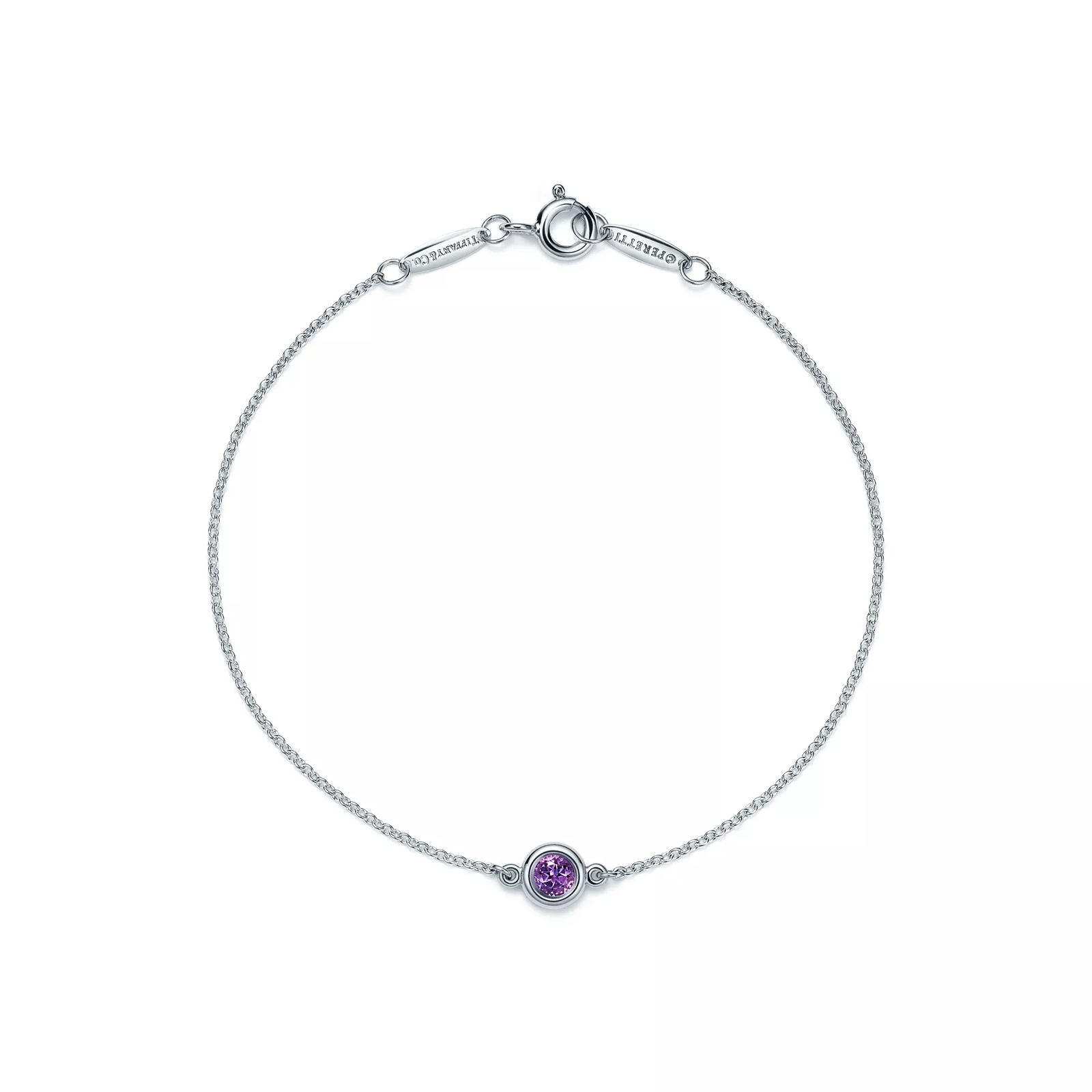 Color by the Yard Amethyst Bracelet in Silver