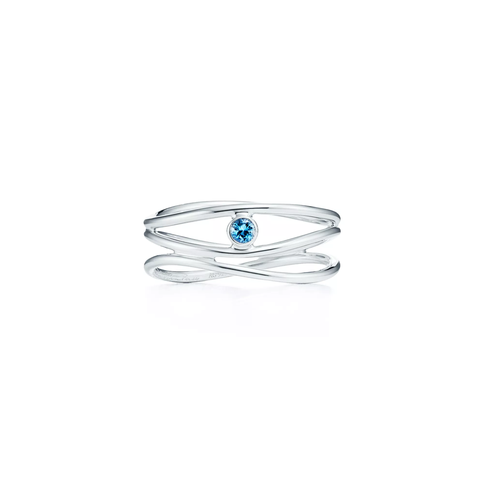 Wave Three-row Ring