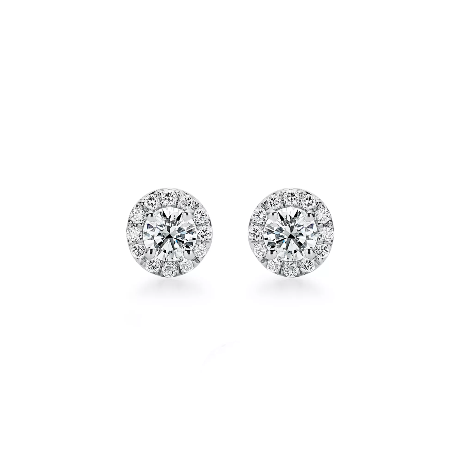 Earrings in Platinum with Diamonds
