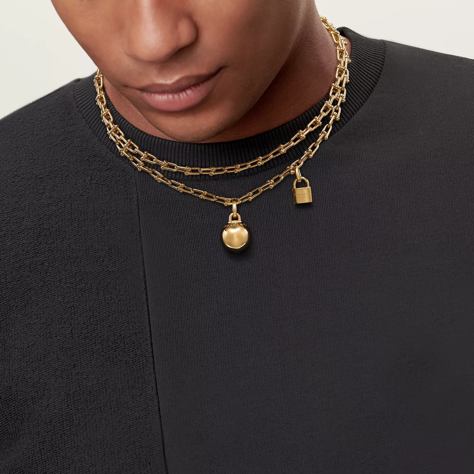 Small Wrap Necklace in Yellow Gold