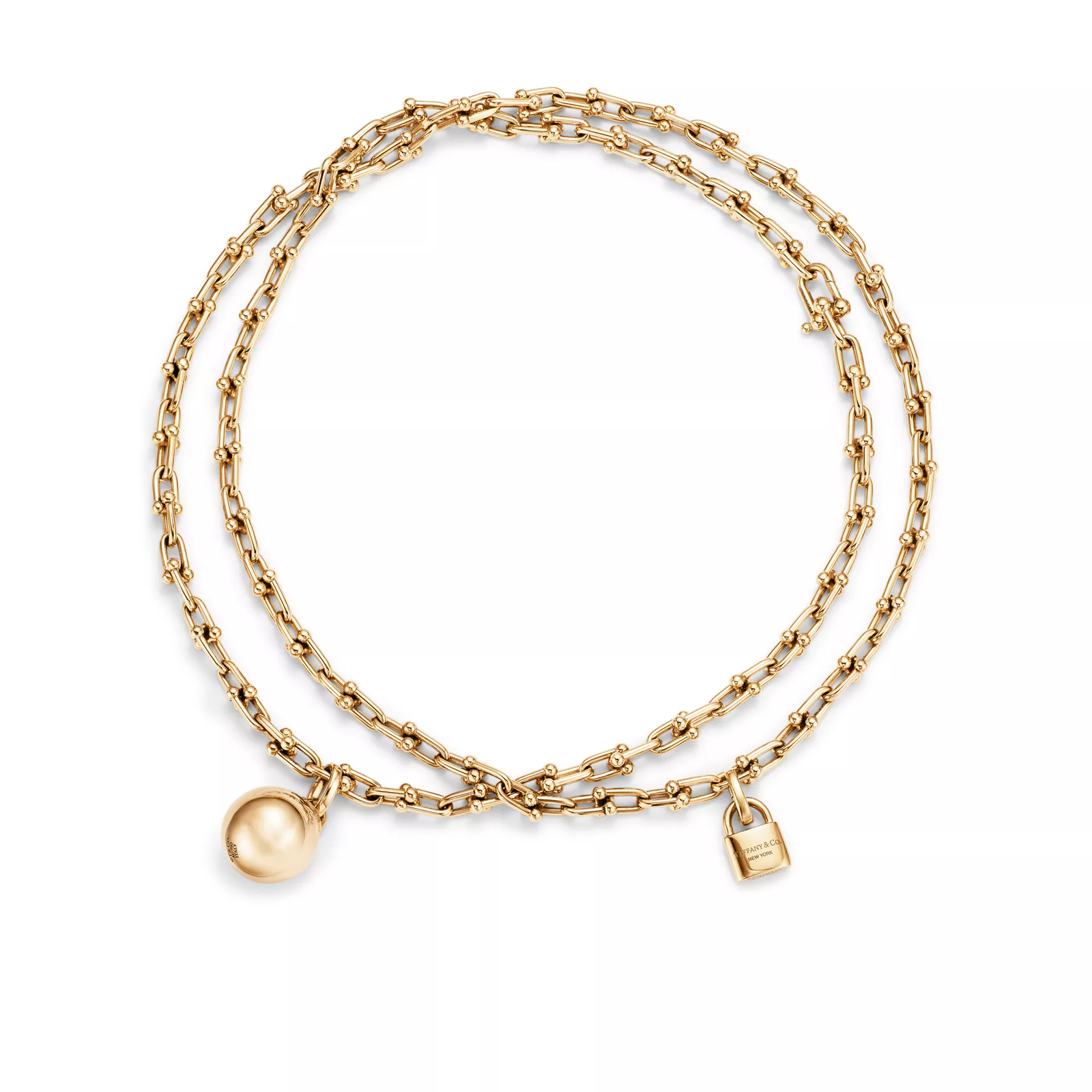 Small Wrap Necklace in Yellow Gold