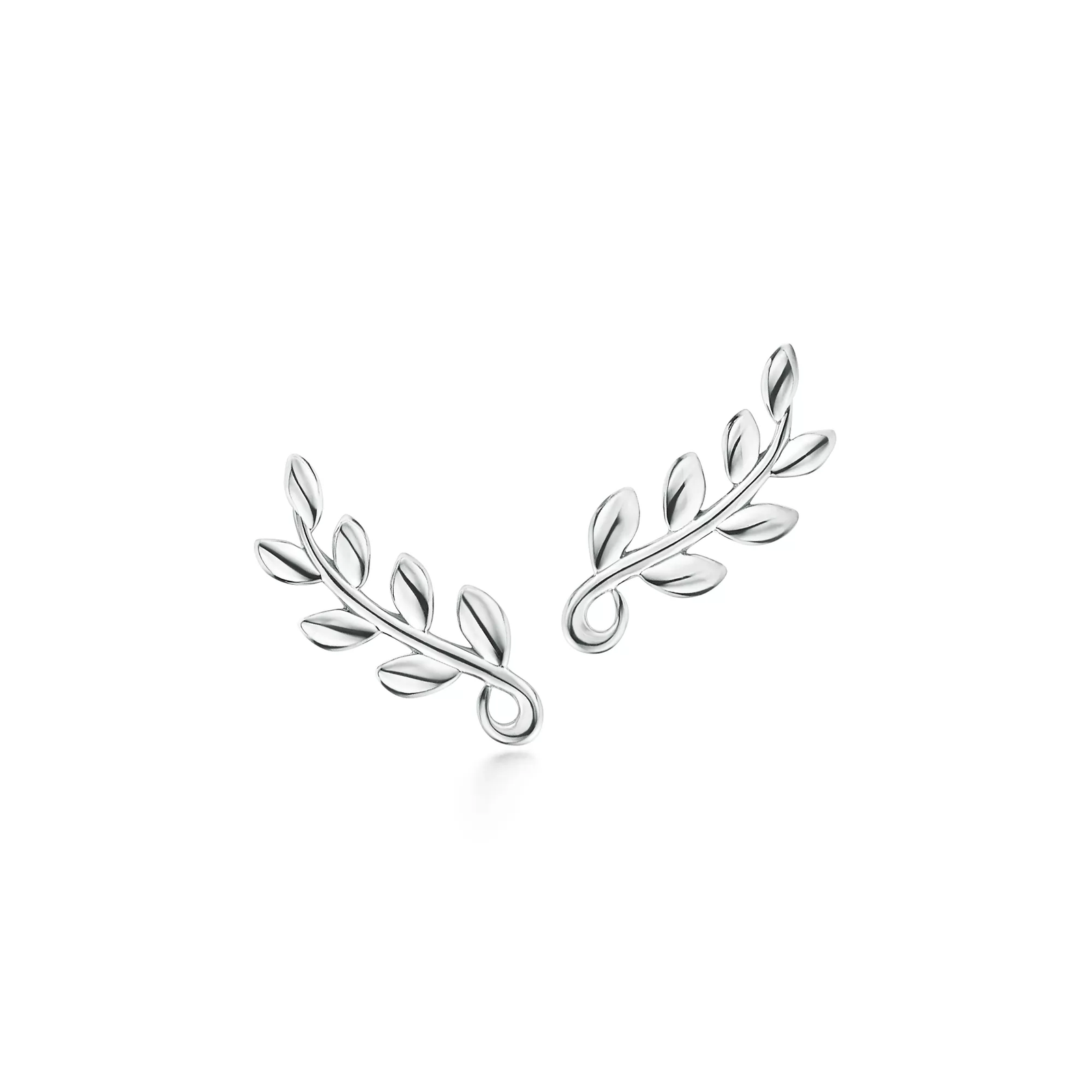 Olive Leaf Climber Earrings