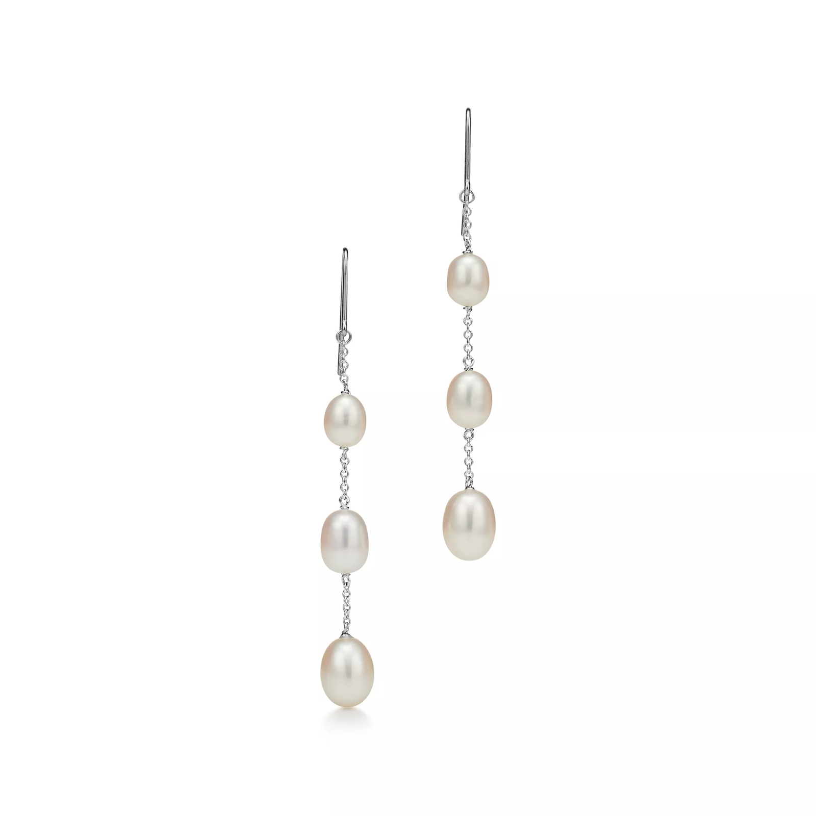 Pearls by the Yard Chain Earrings