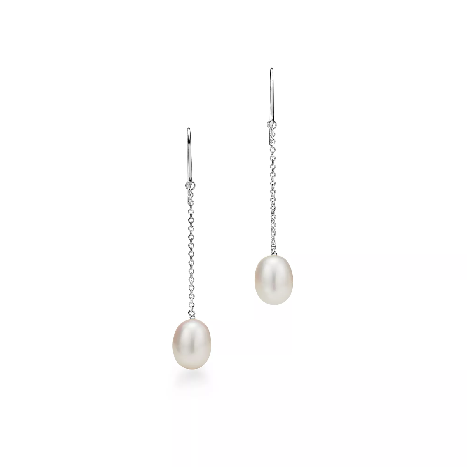 Pearls by the Yard Chain Earrings