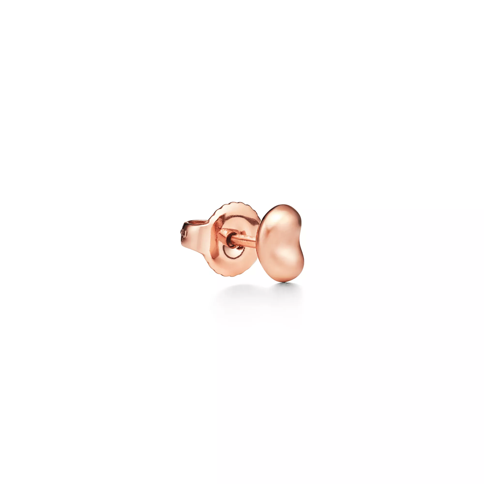 Bean design Earrings in Rose Gold, 5 mm