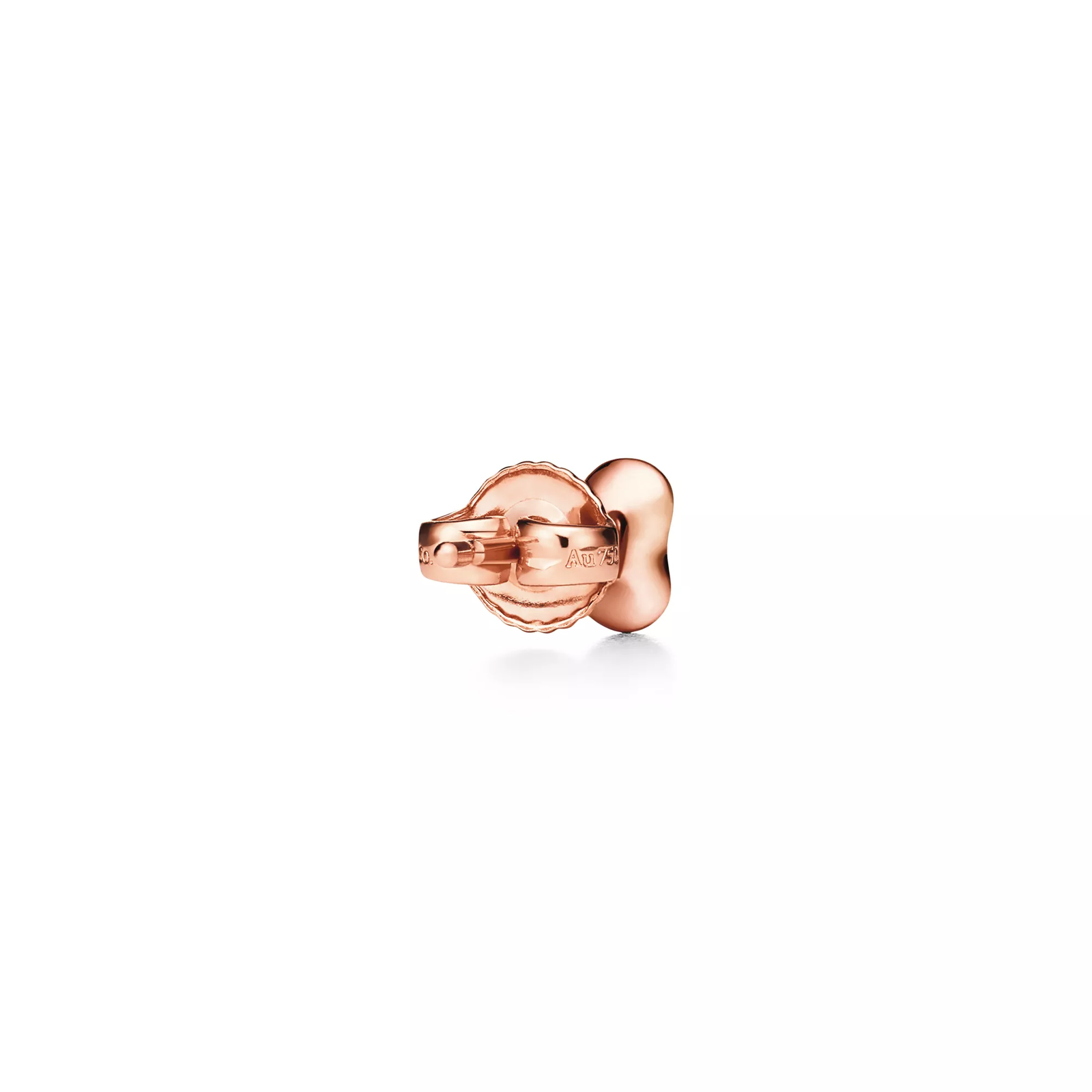 Bean design Earrings in Rose Gold, 5 mm