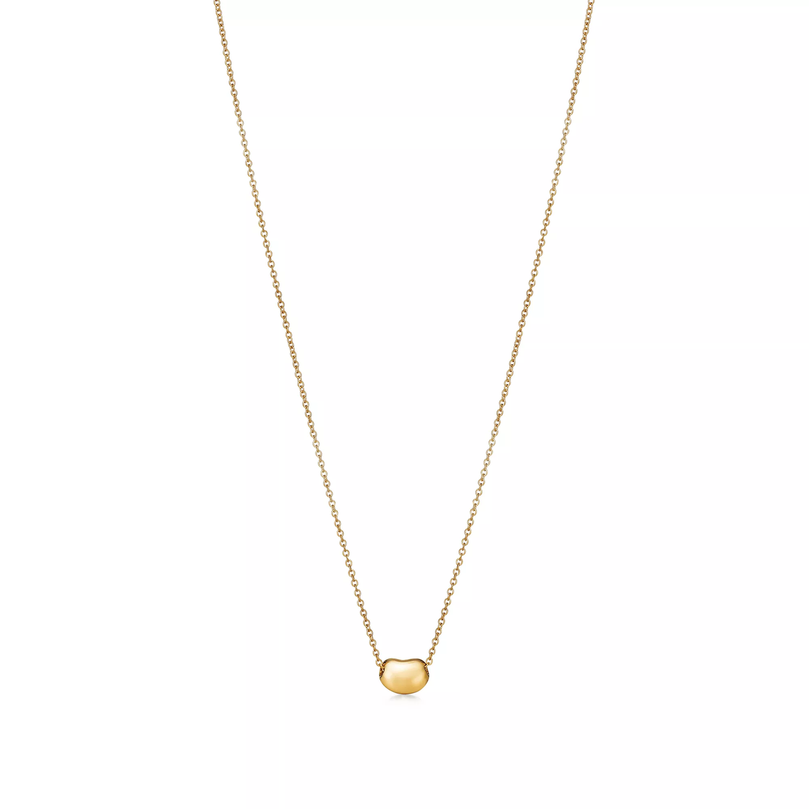 Bean design Pendant in Yellow Gold, 6.5 mm