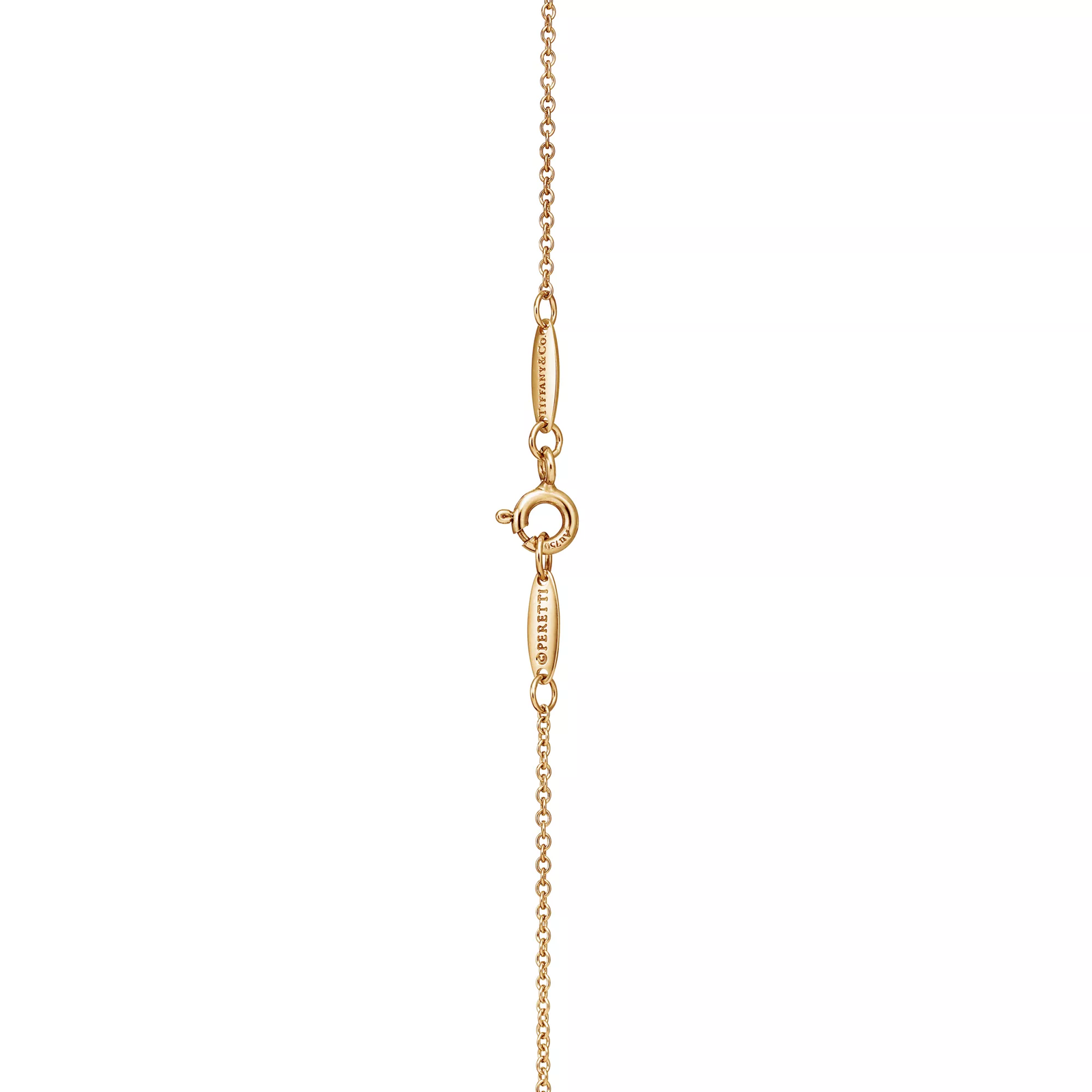 Bean design Pendant in Yellow Gold, 6.5 mm