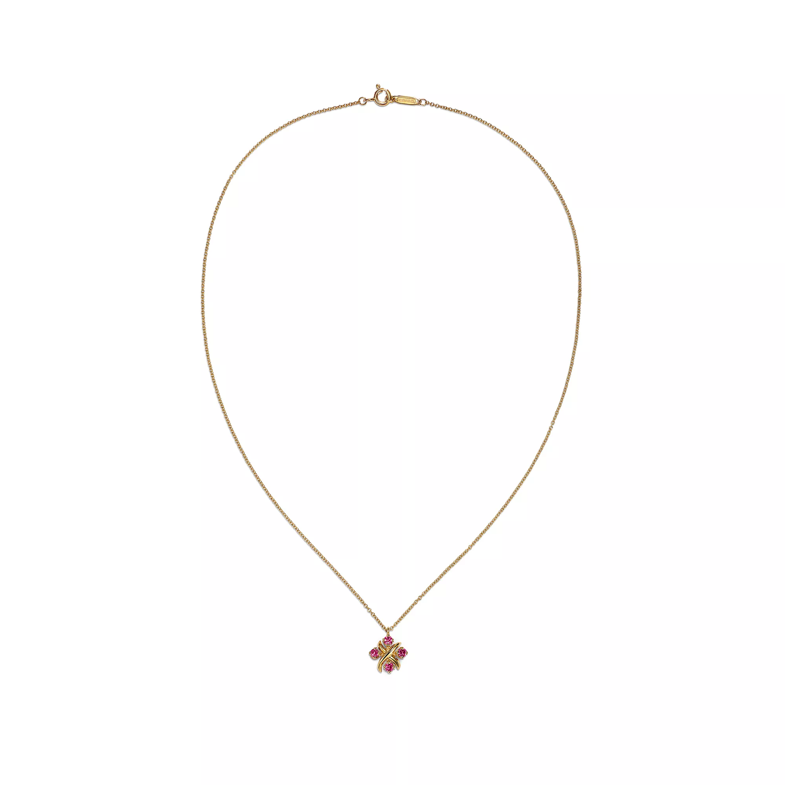 Pendant in Yellow Gold with Rubies