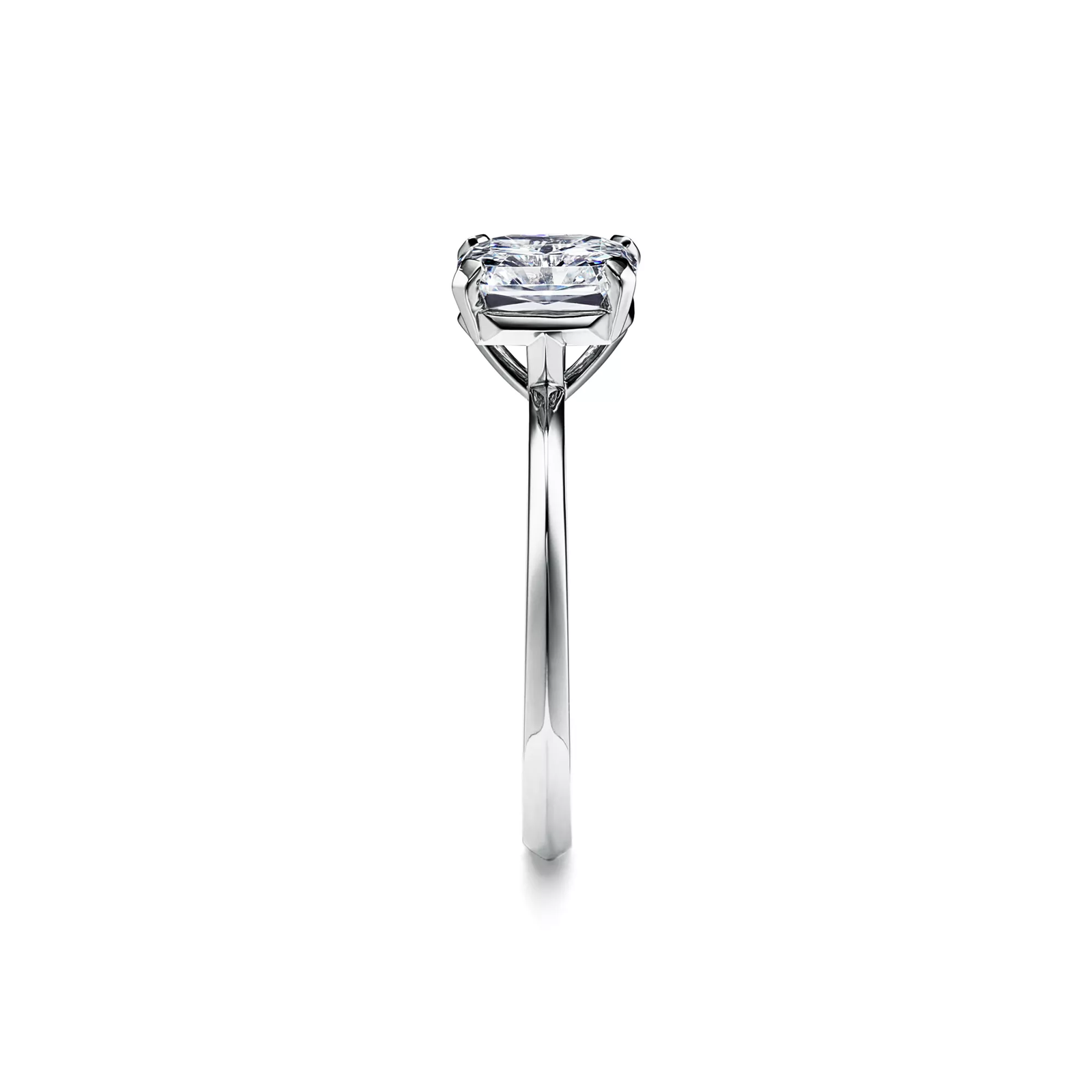 Engagement Ring with a Tiffany True Diamond in Platinum