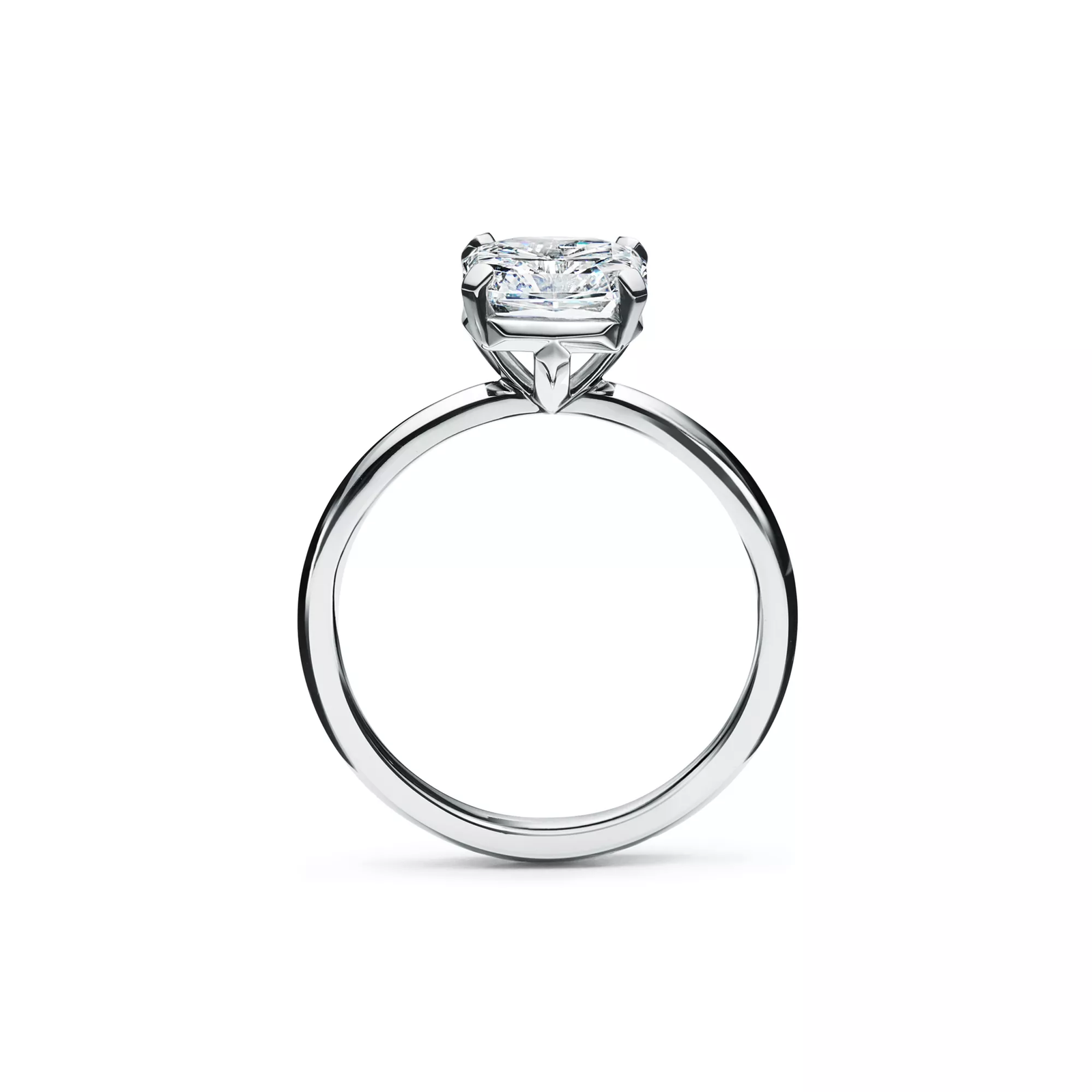 Engagement Ring with a Tiffany True Diamond in Platinum