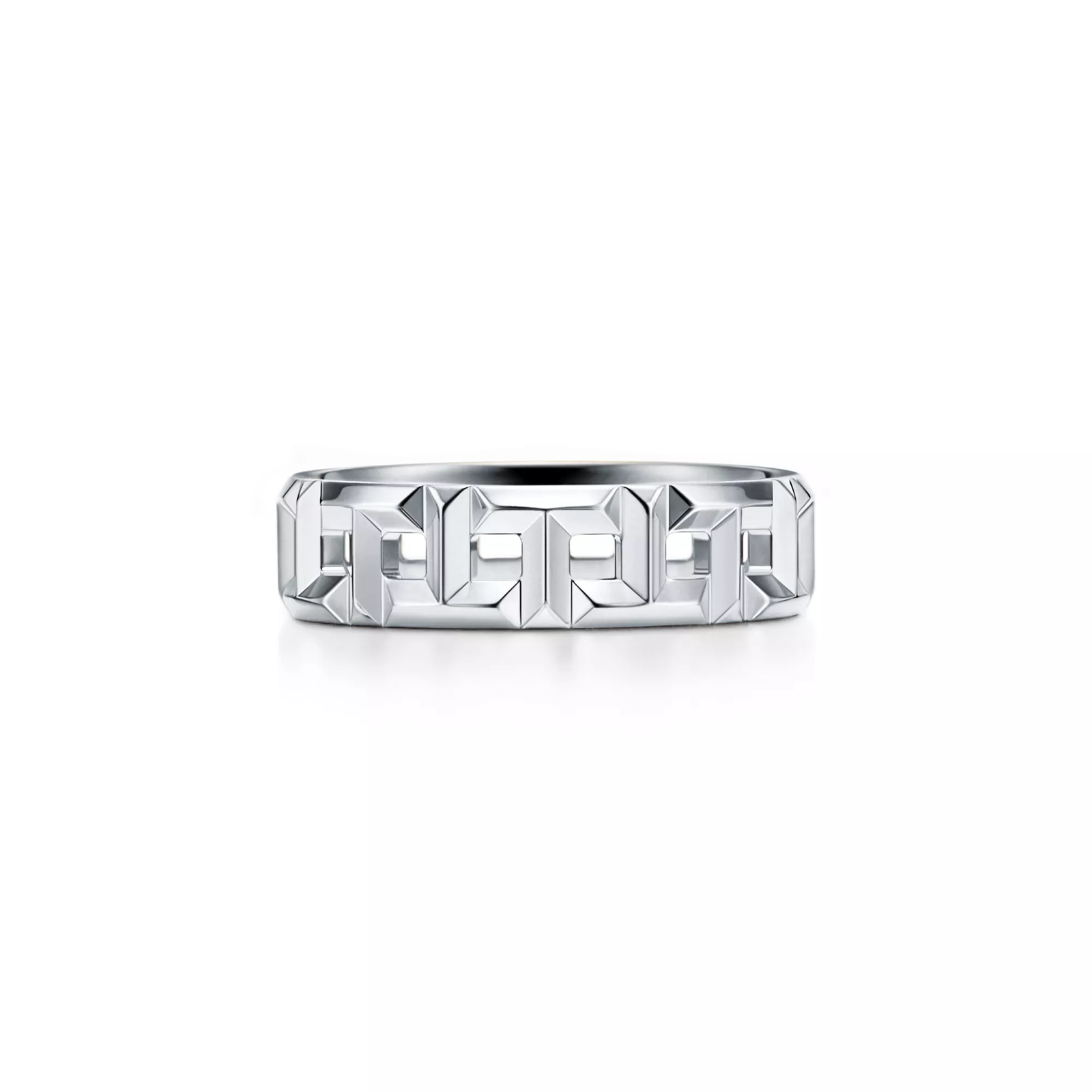 True Wide Ring in White Gold
