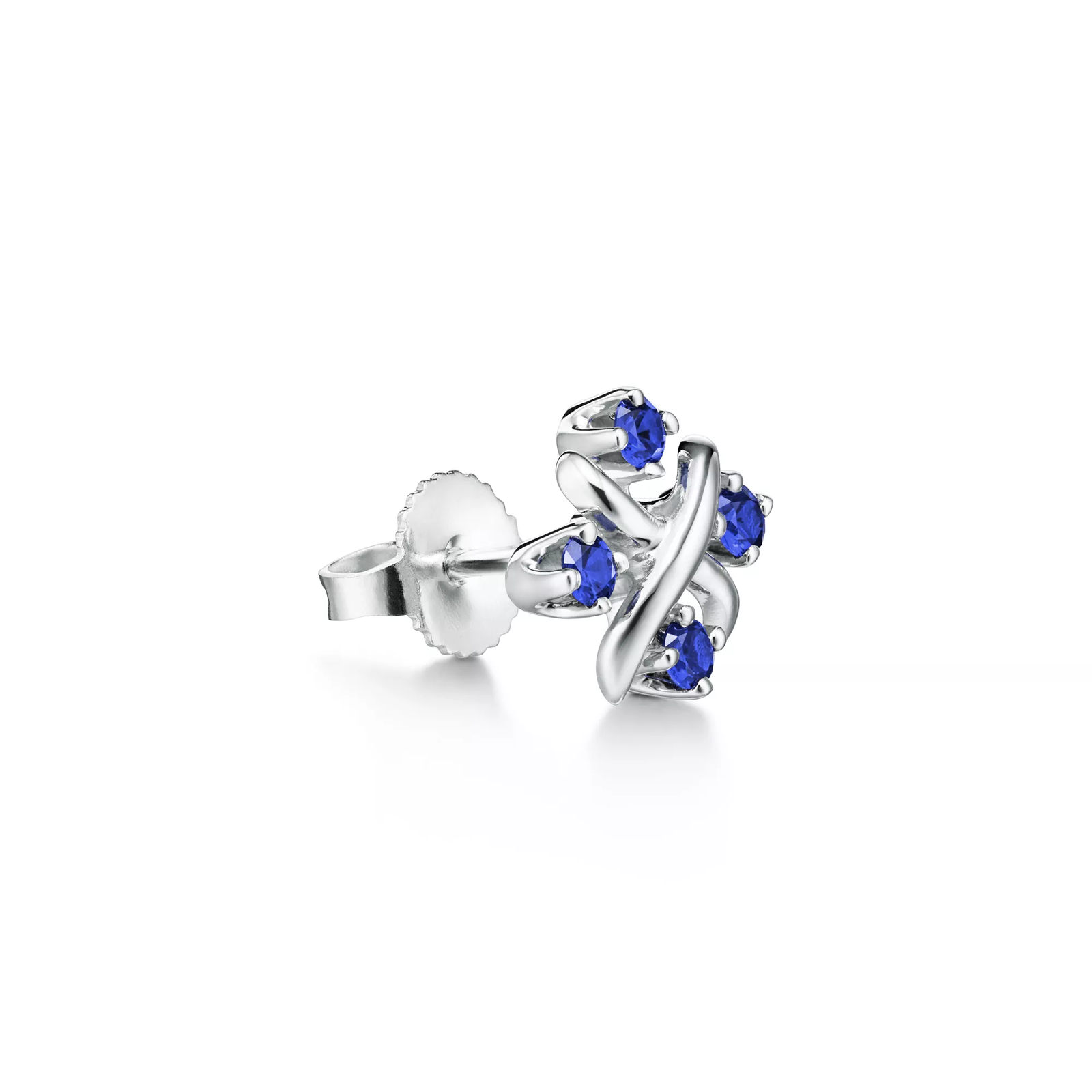 Earrings in Platinum with Sapphires