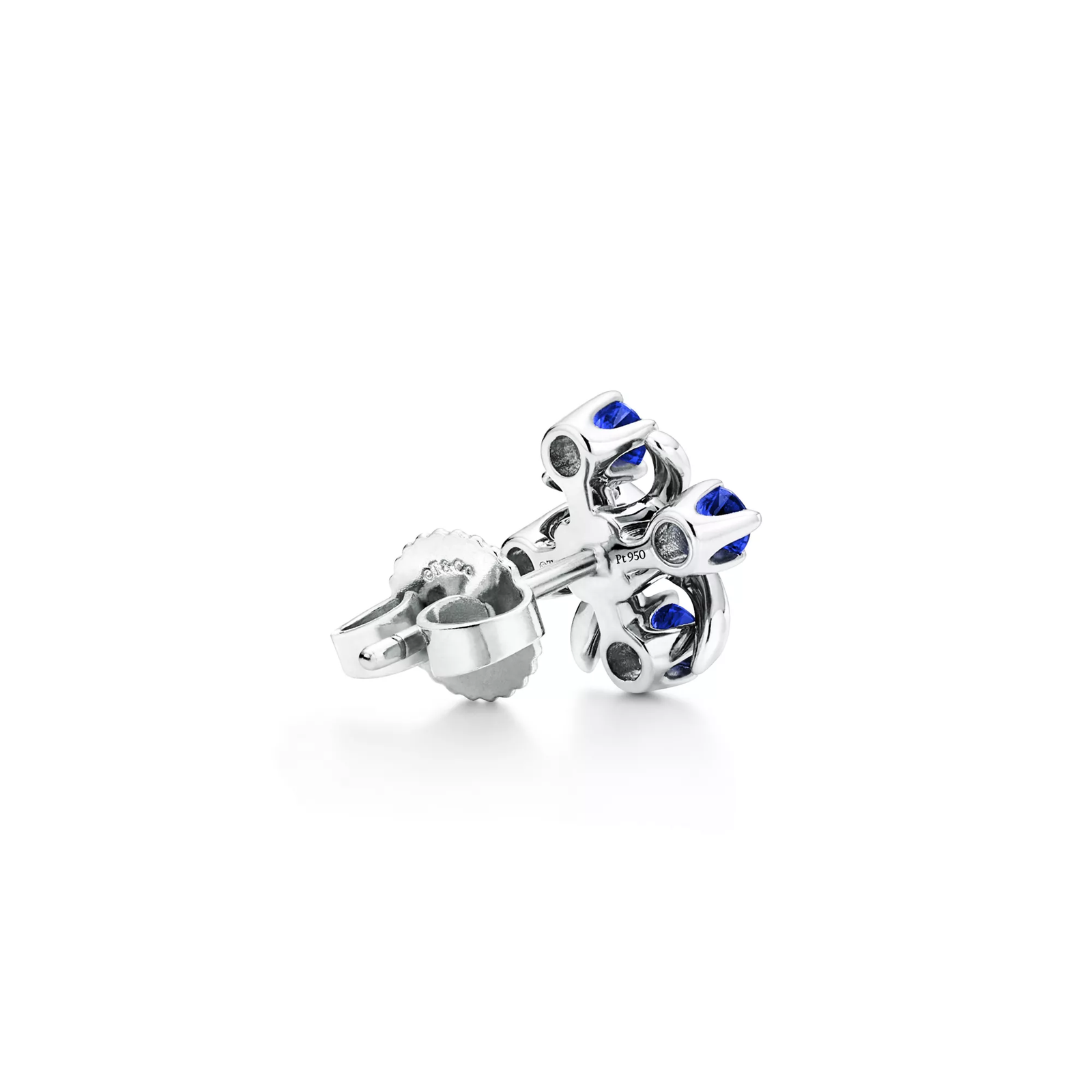 Earrings in Platinum with Sapphires