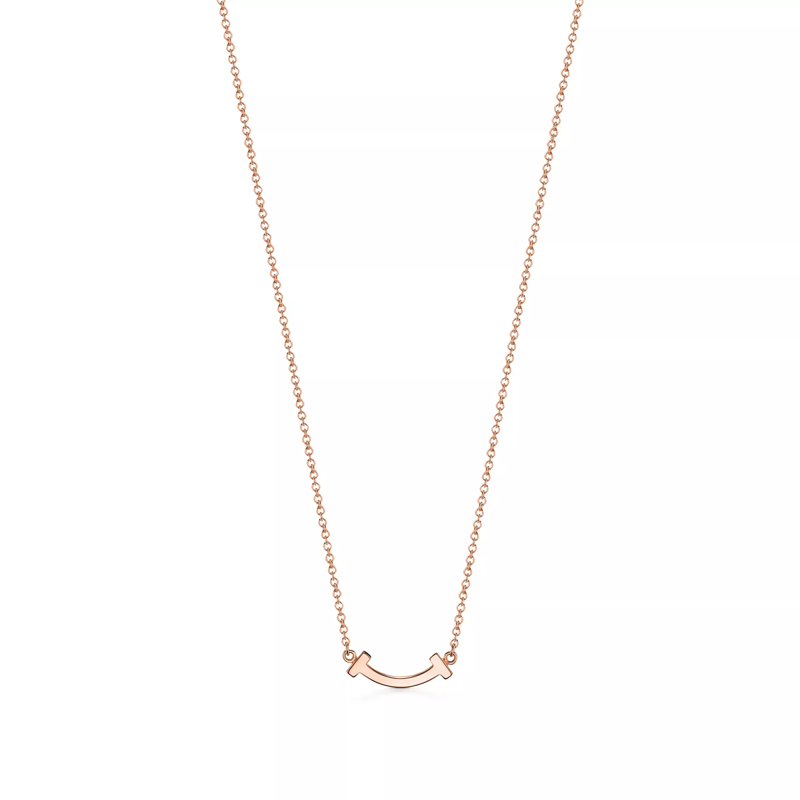 Smile Pendant in Rose Gold with Diamonds