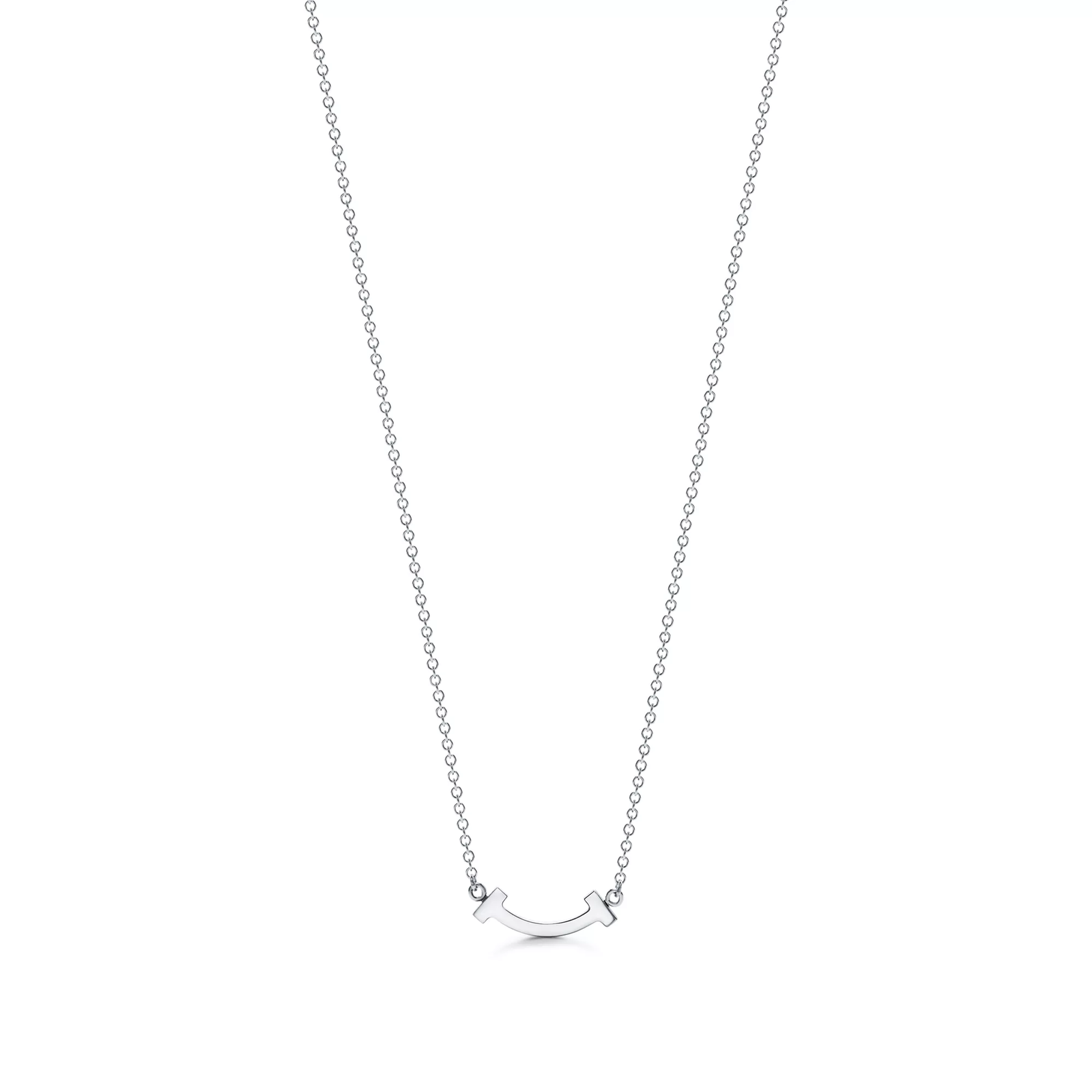 Smile Pendant in White Gold with Diamonds