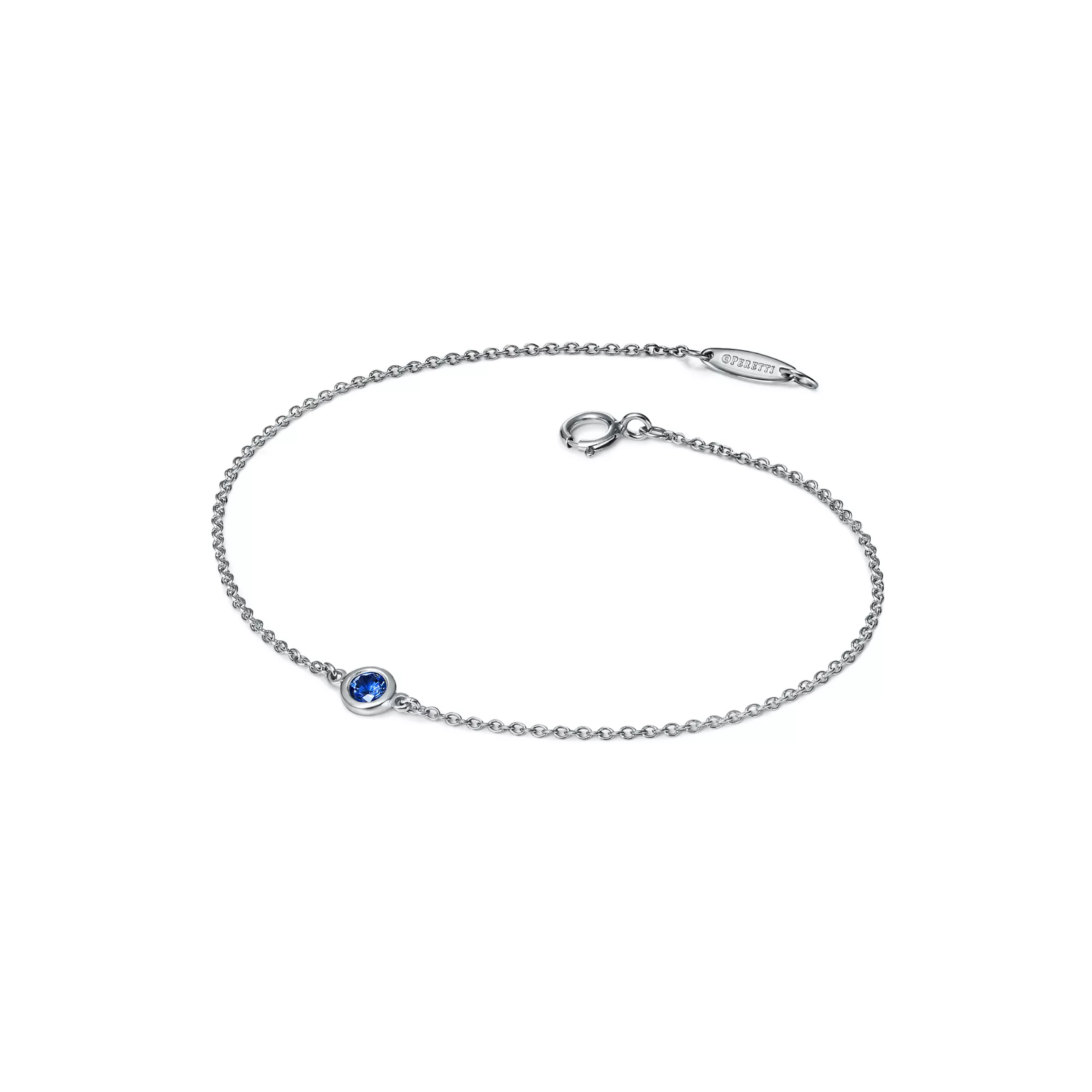 Color by the Yard Sapphire Bracelet in Platinum
