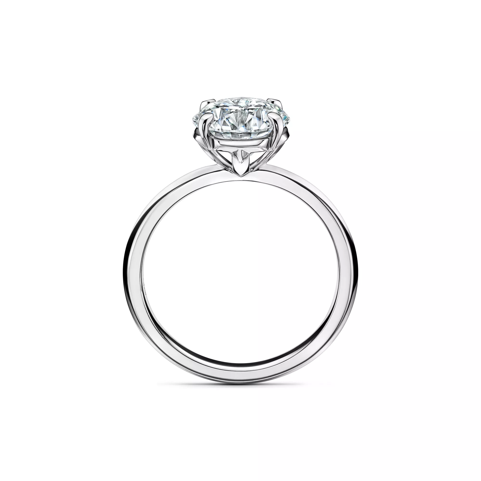 Engagement Ring with a Round Brilliant Diamond