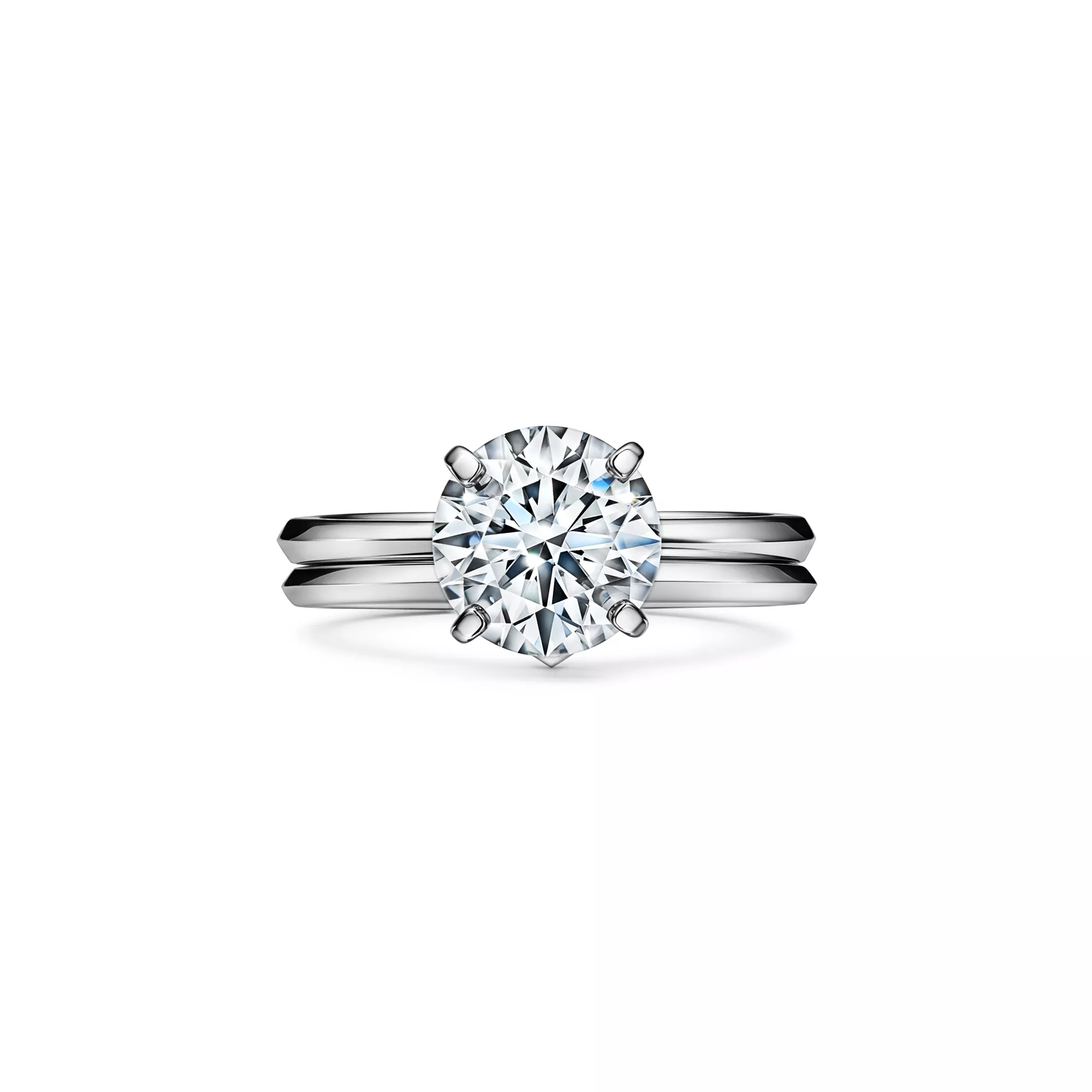 Engagement Ring with a Round Brilliant Diamond