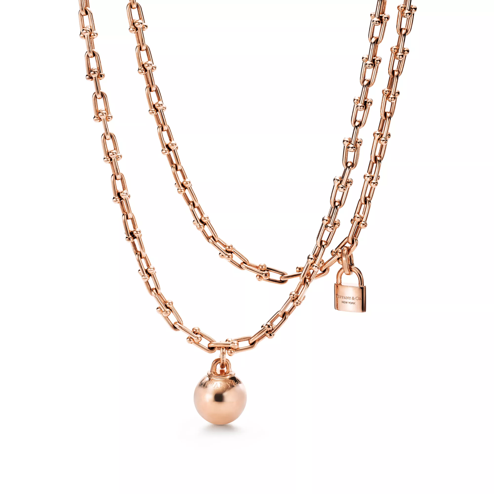Small Wrap Necklace in Rose Gold