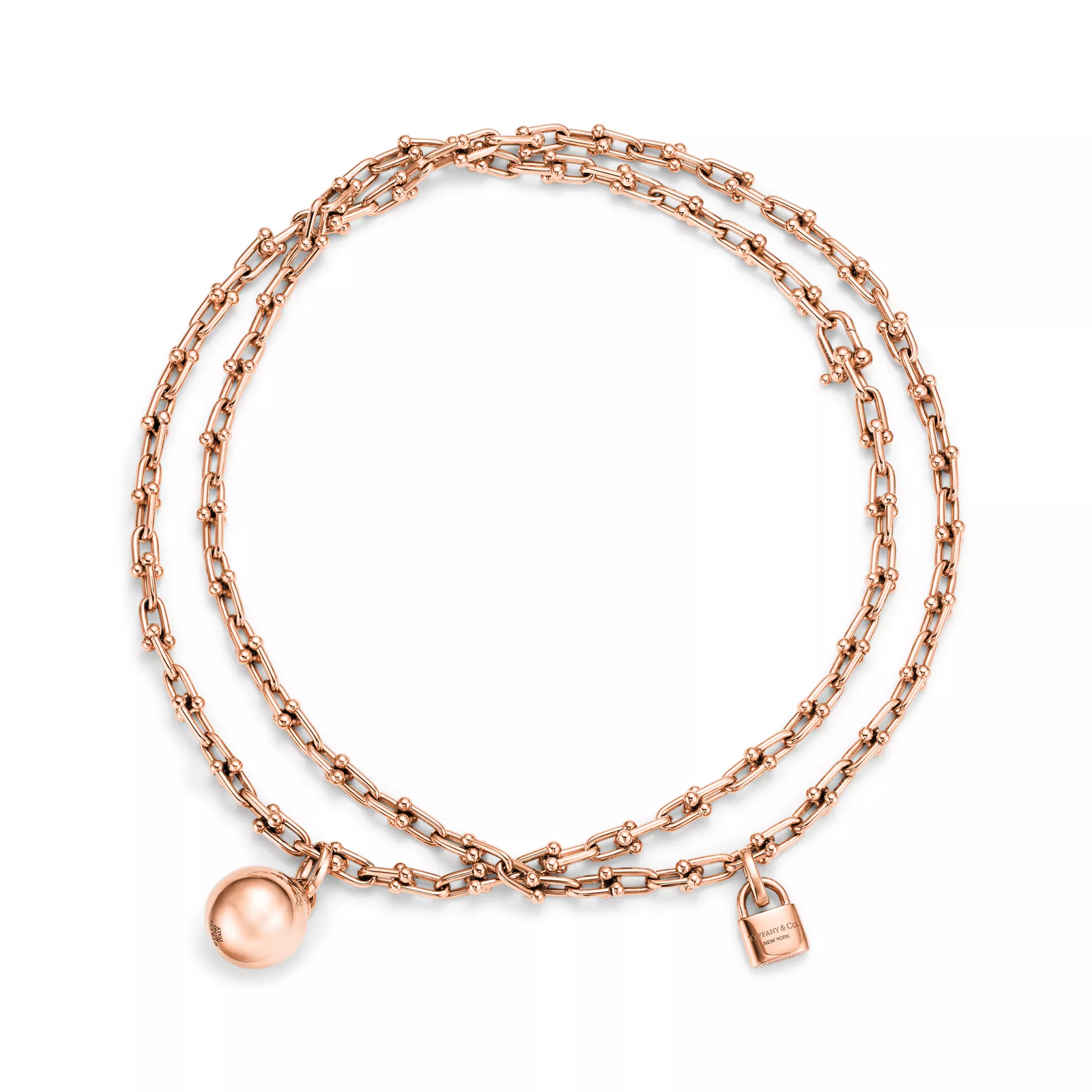 Small Wrap Necklace in Rose Gold