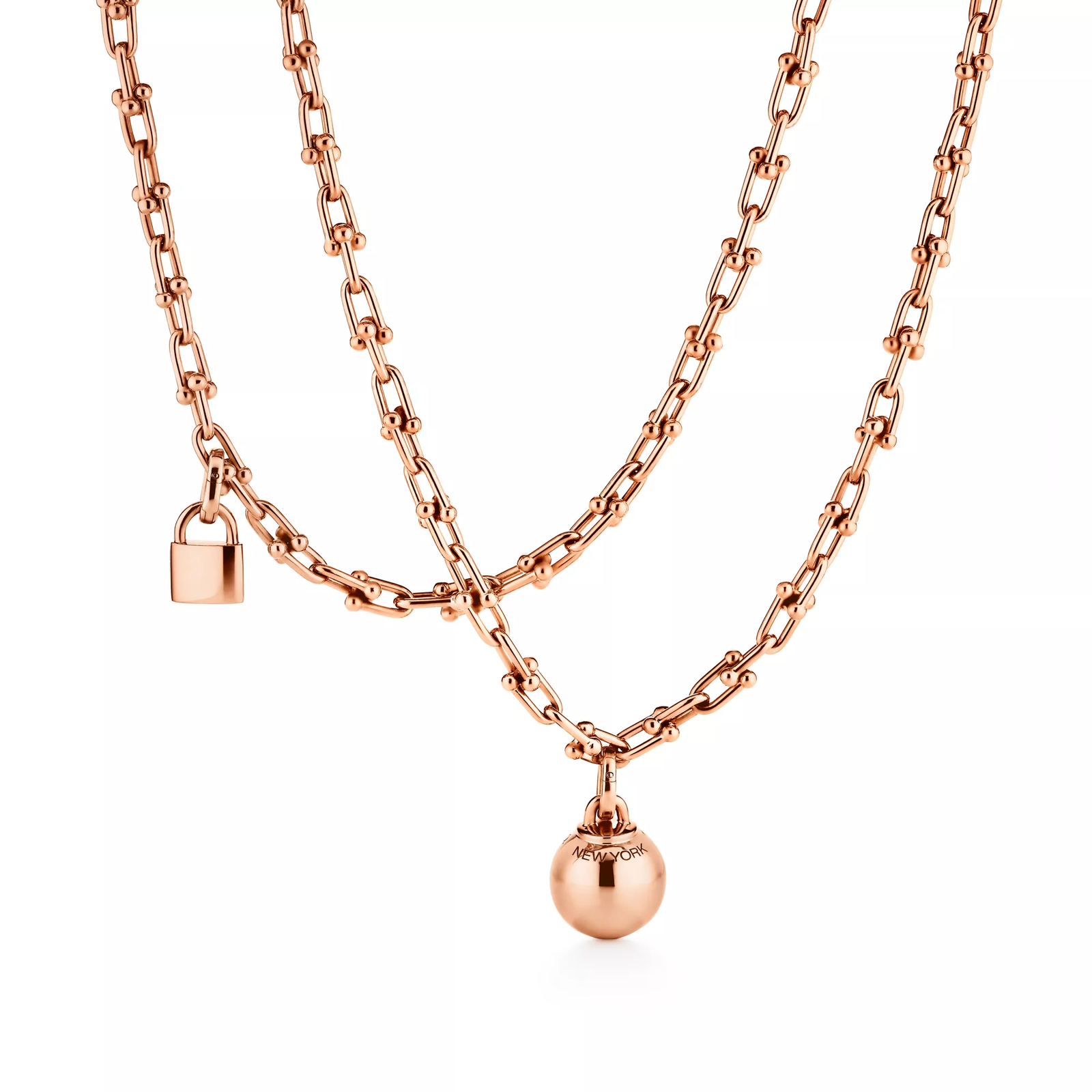 Small Wrap Necklace in Rose Gold