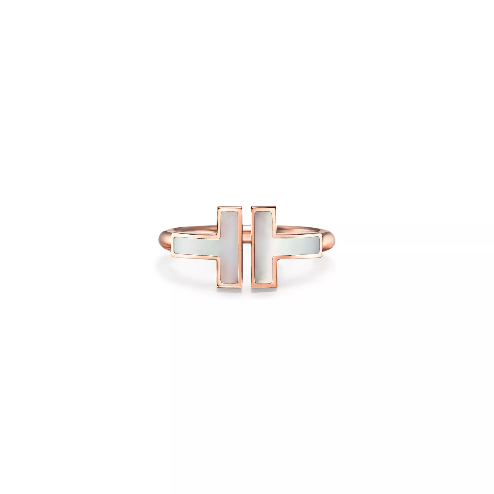 Wire Ring in Rose Gold with Mother-of-pearl