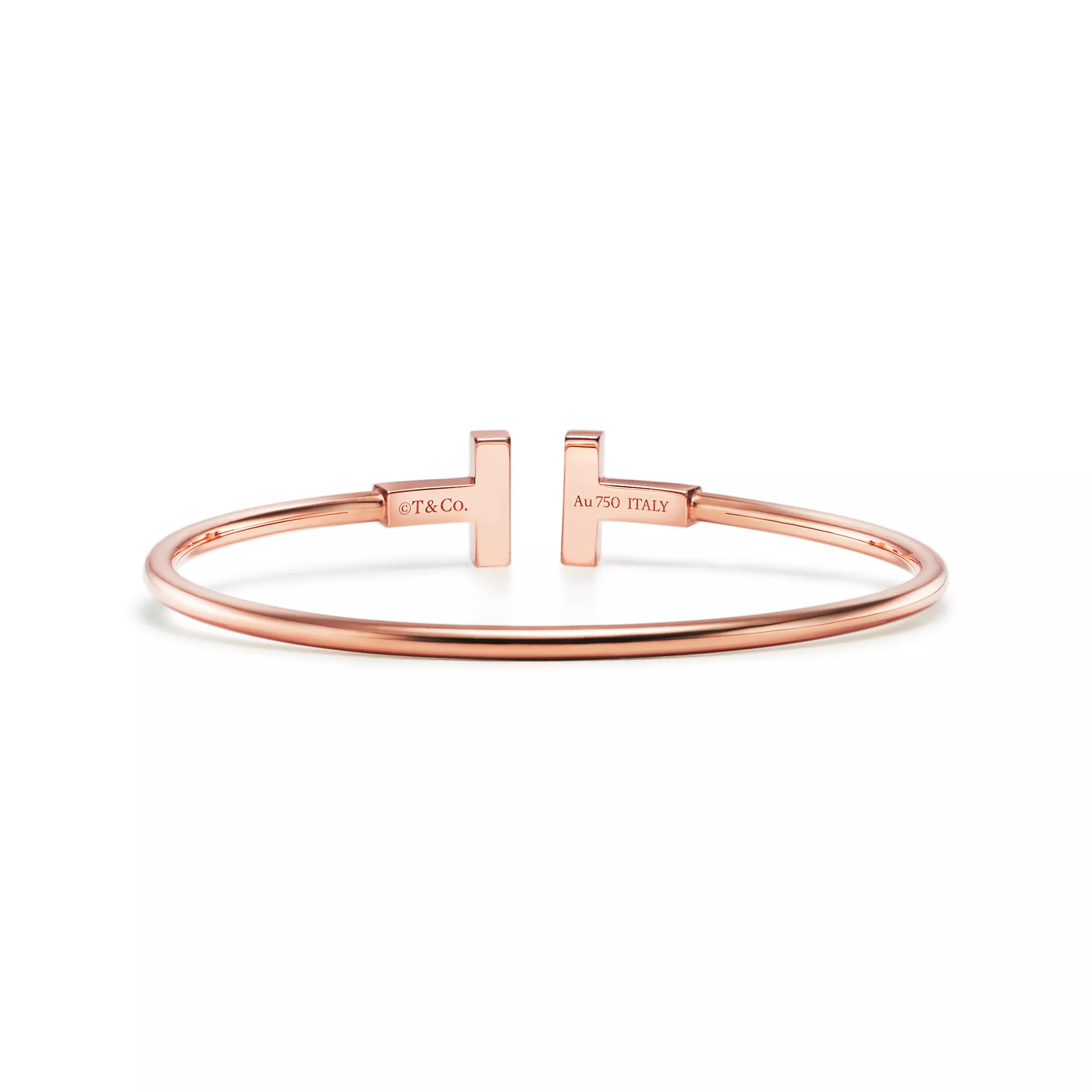 Black Onyx Wire Bracelet in Rose Gold