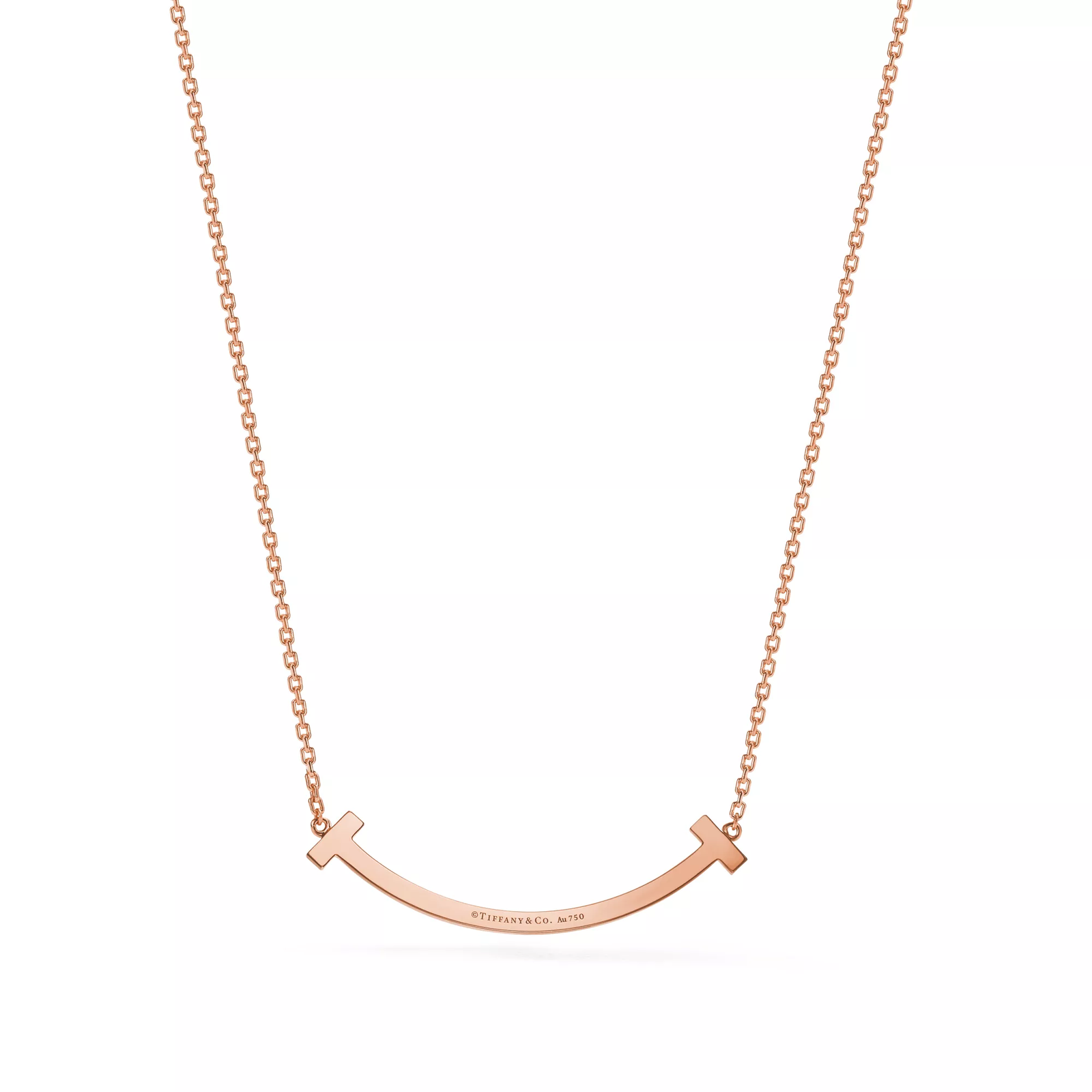 Medium Smile Pendant in Rose Gold with Diamonds