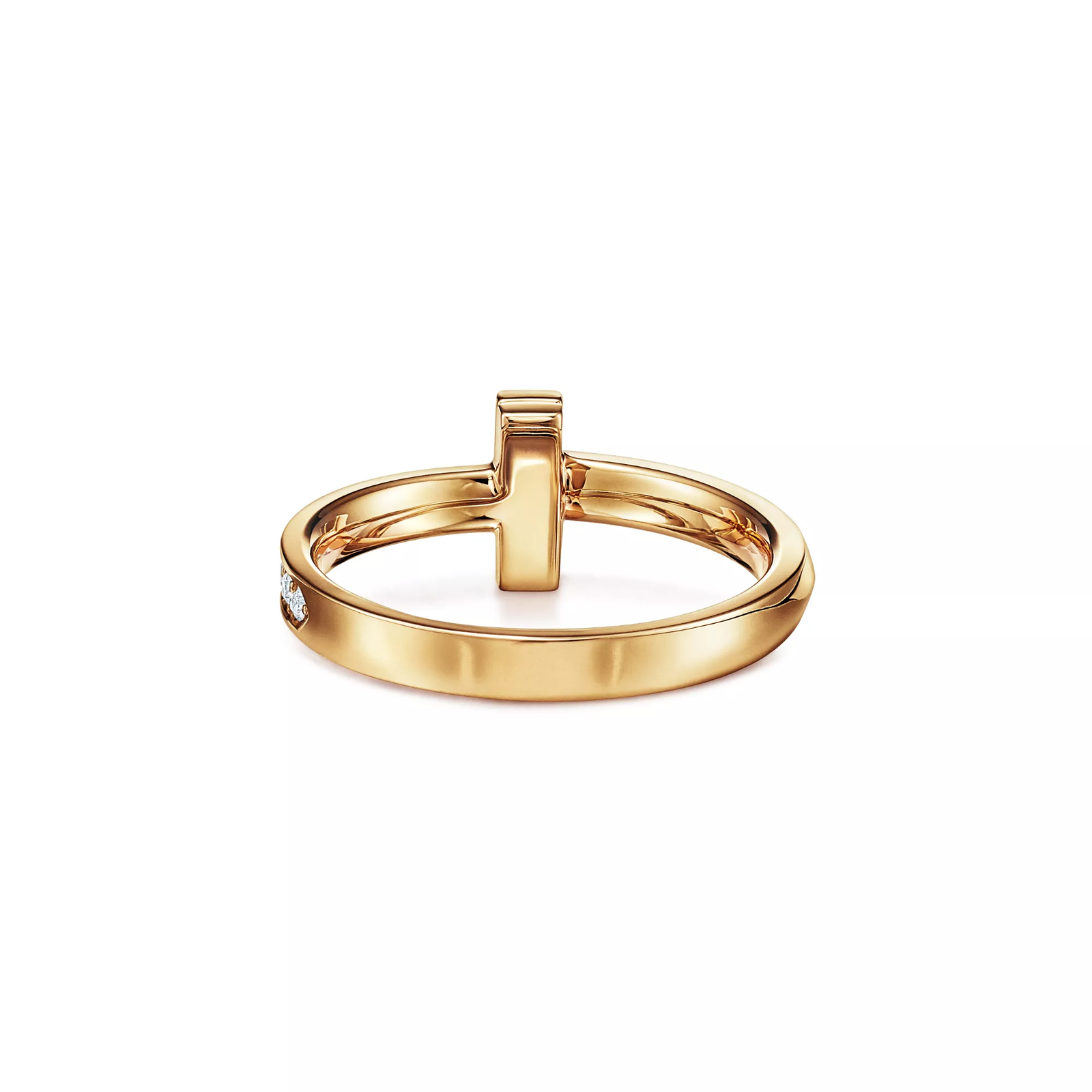 T1 Ring in Yellow Gold with Diamonds