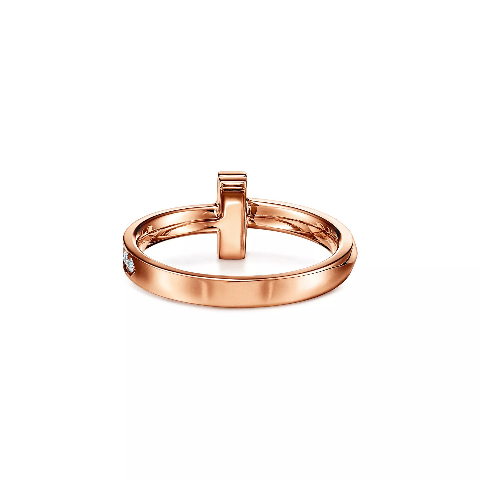 T1 Ring in Rose Gold with Diamonds