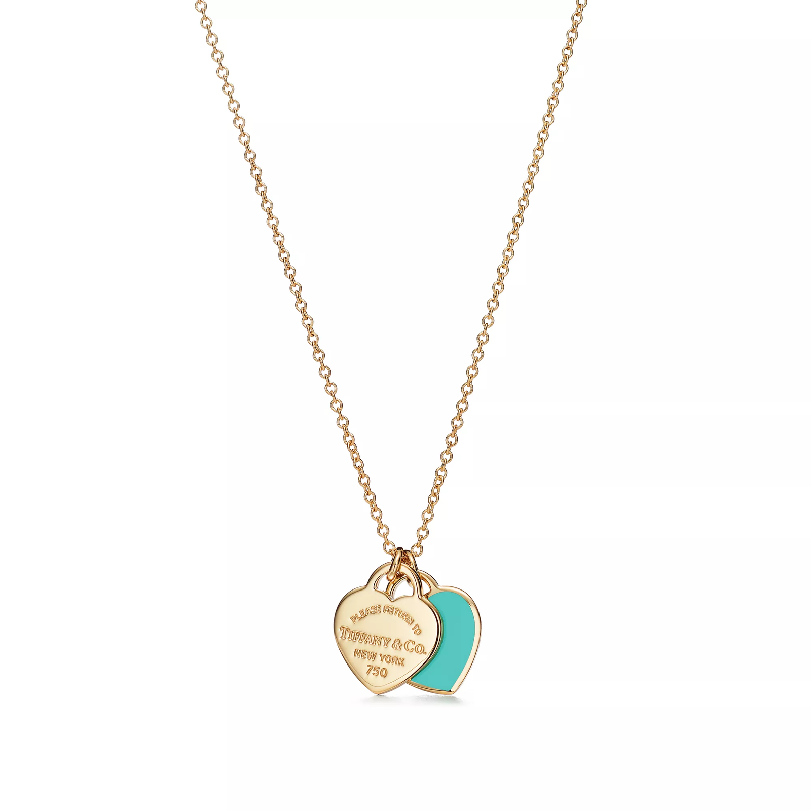Mini Double Heart Tag Pendant
