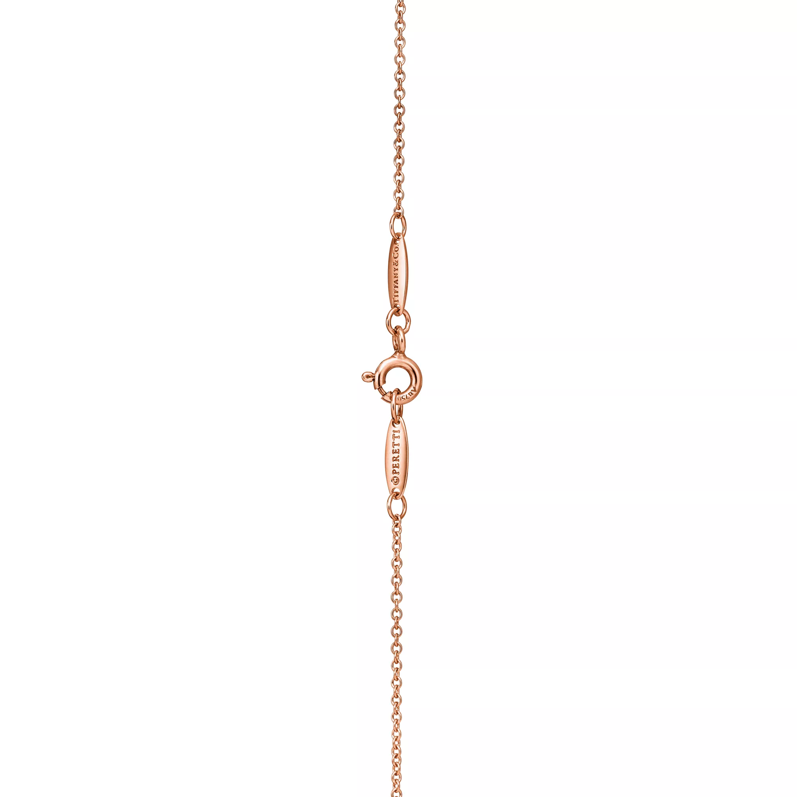 Small Alphabet Pendant in Rose Gold with Diamonds