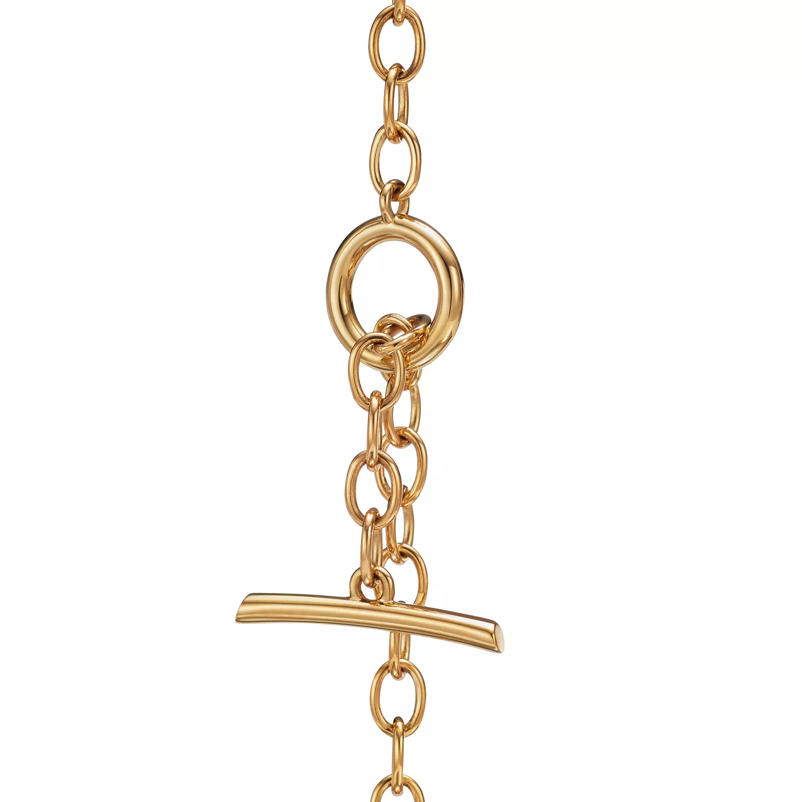 Double Row Necklace in Yellow Gold with Diamonds