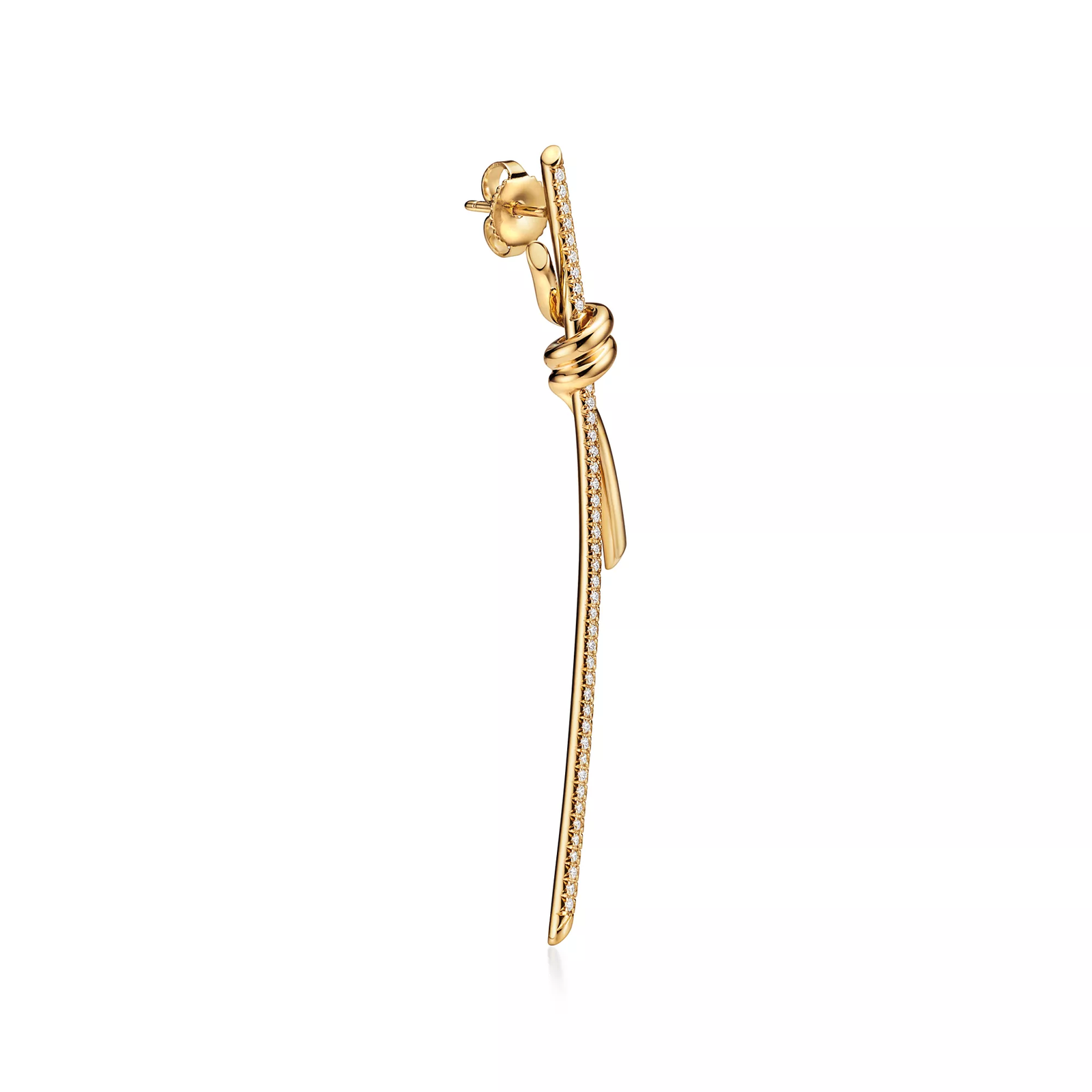 Drop Earrings in Yellow Gold with Diamonds