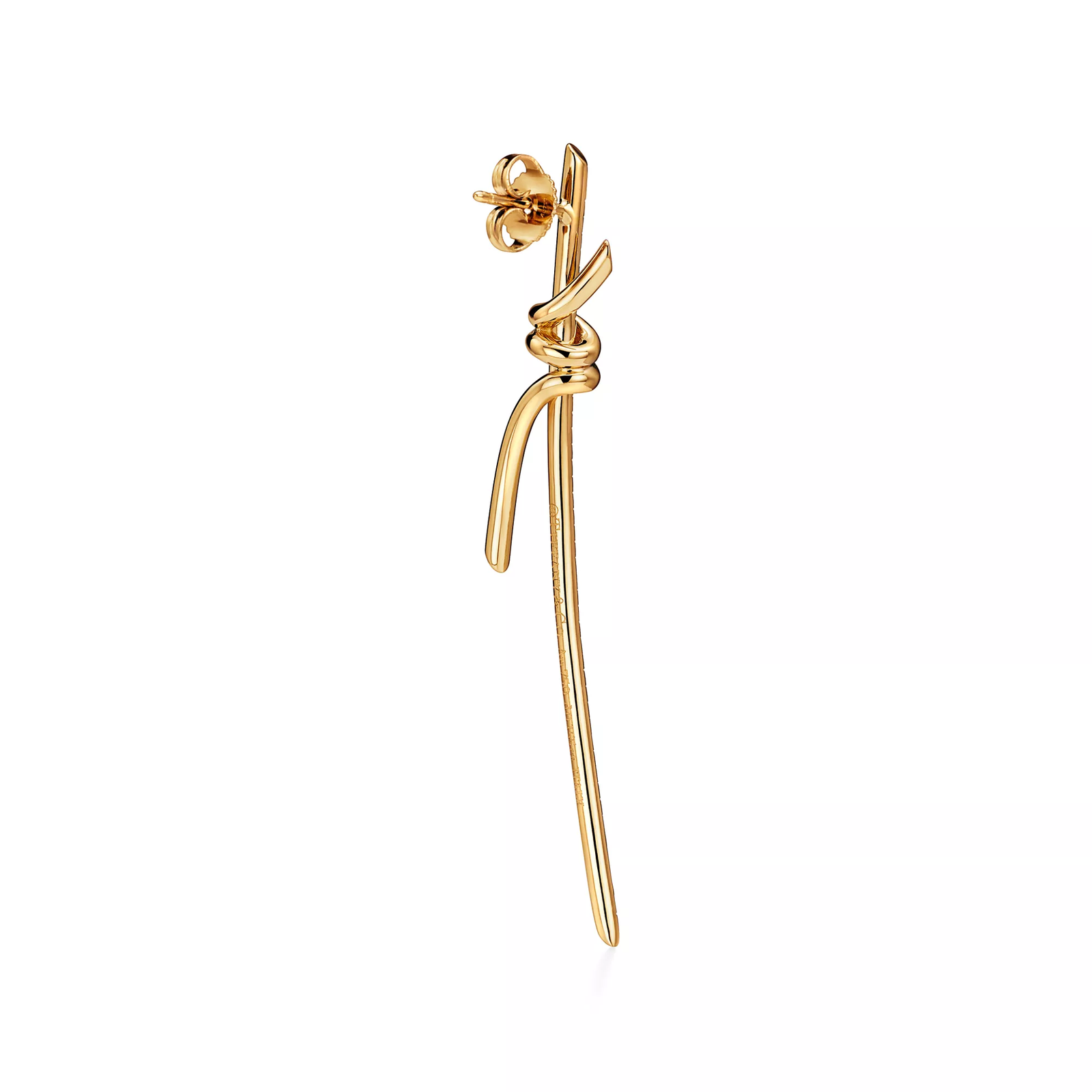 Drop Earrings in Yellow Gold with Diamonds