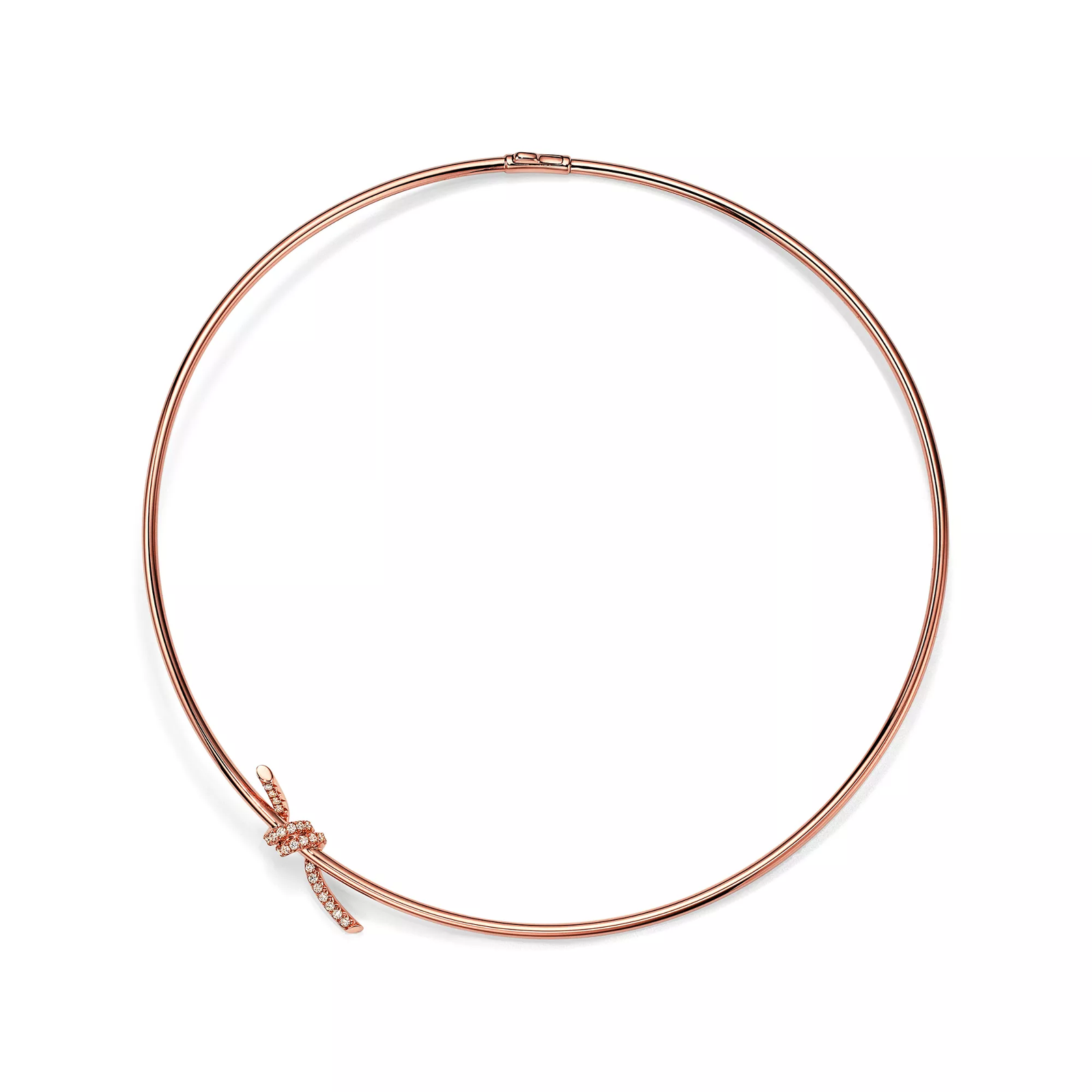 Necklace in Rose Gold with Diamonds