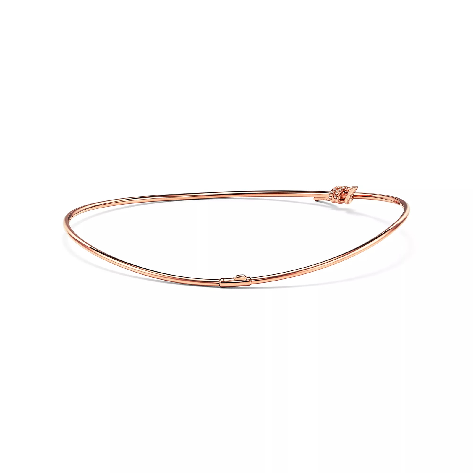 Necklace in Rose Gold with Diamonds