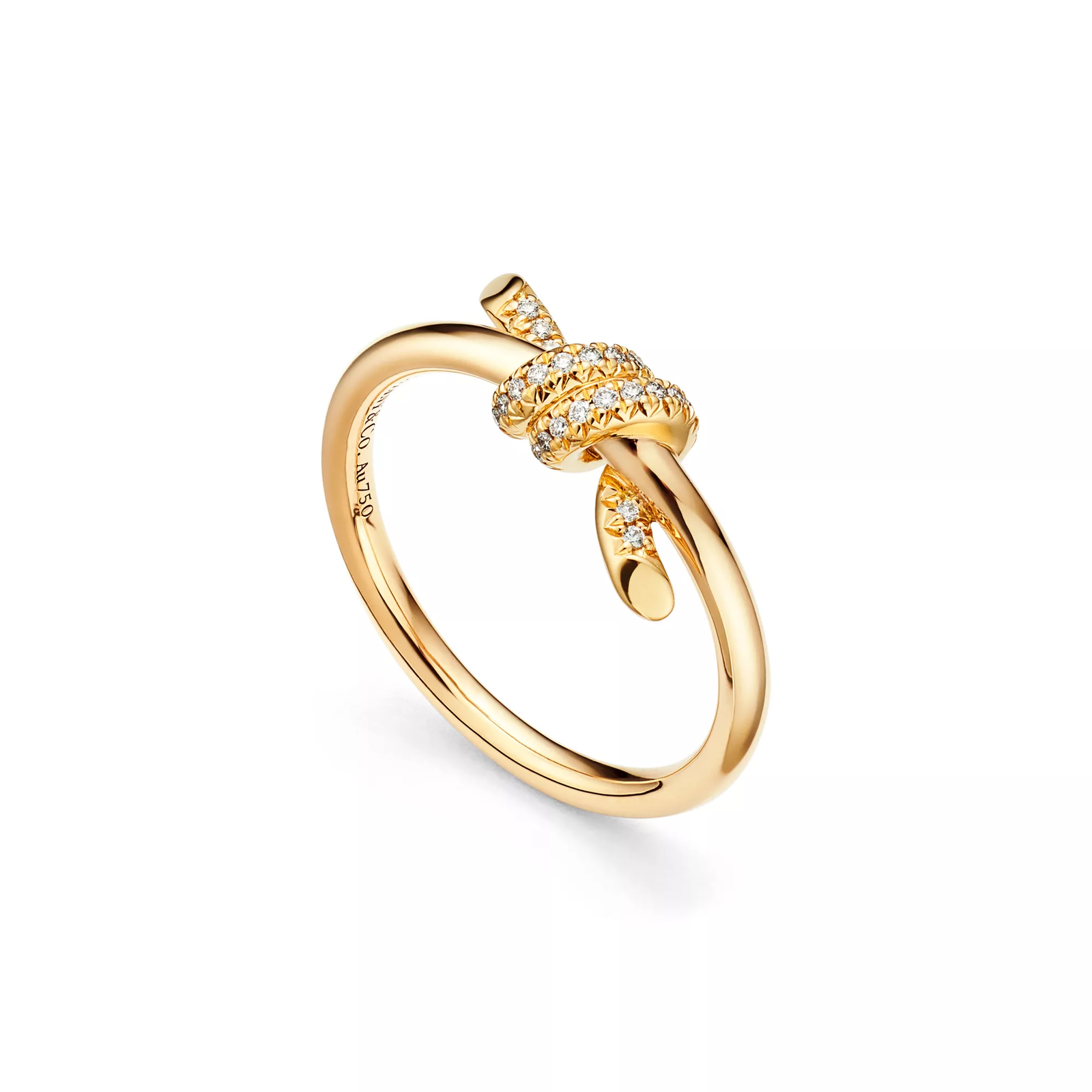 Ring in Yellow Gold with Diamonds