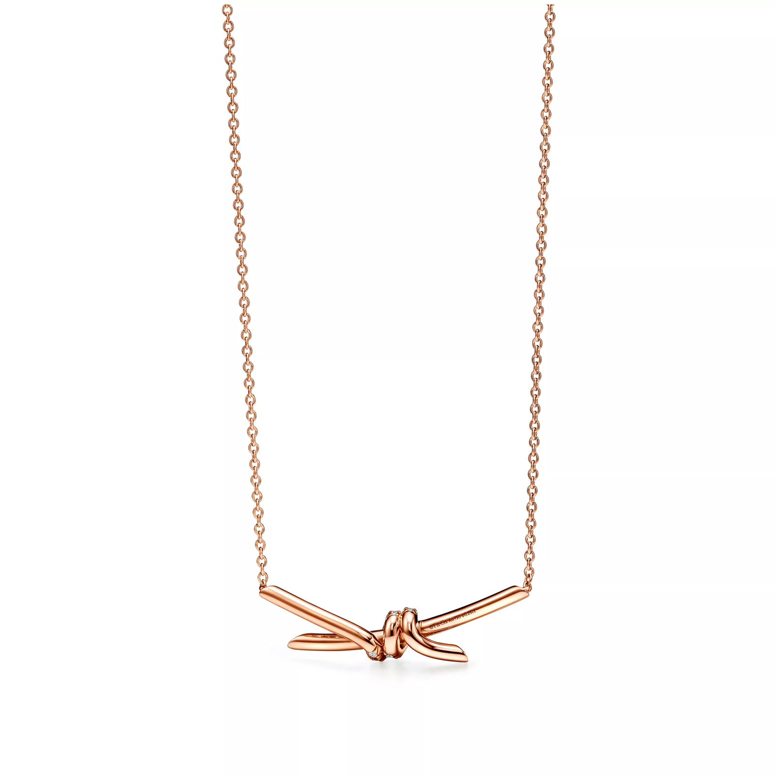 Pendant in Rose Gold with Diamonds