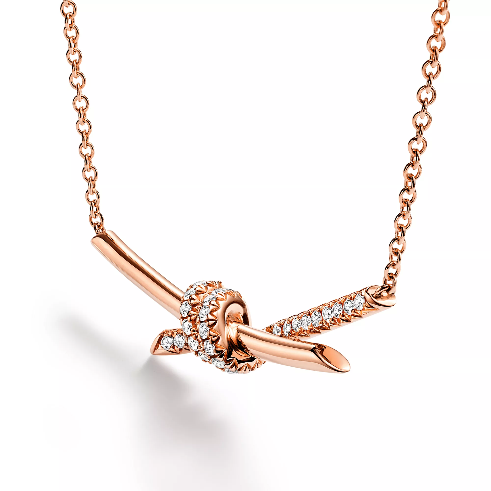 Pendant in Rose Gold with Diamonds