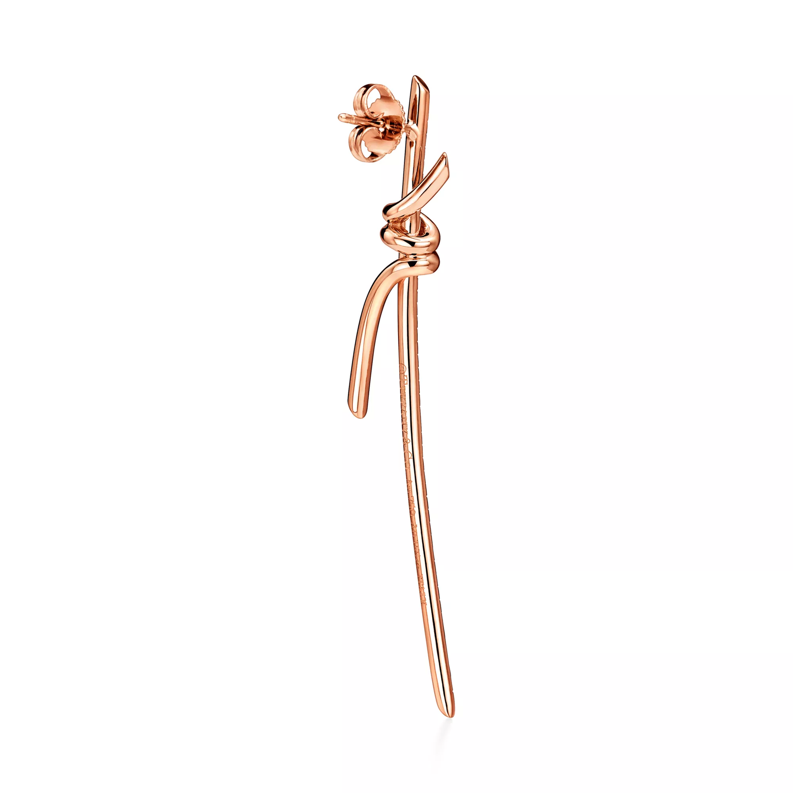 Drop Earrings in Rose Gold with Diamonds