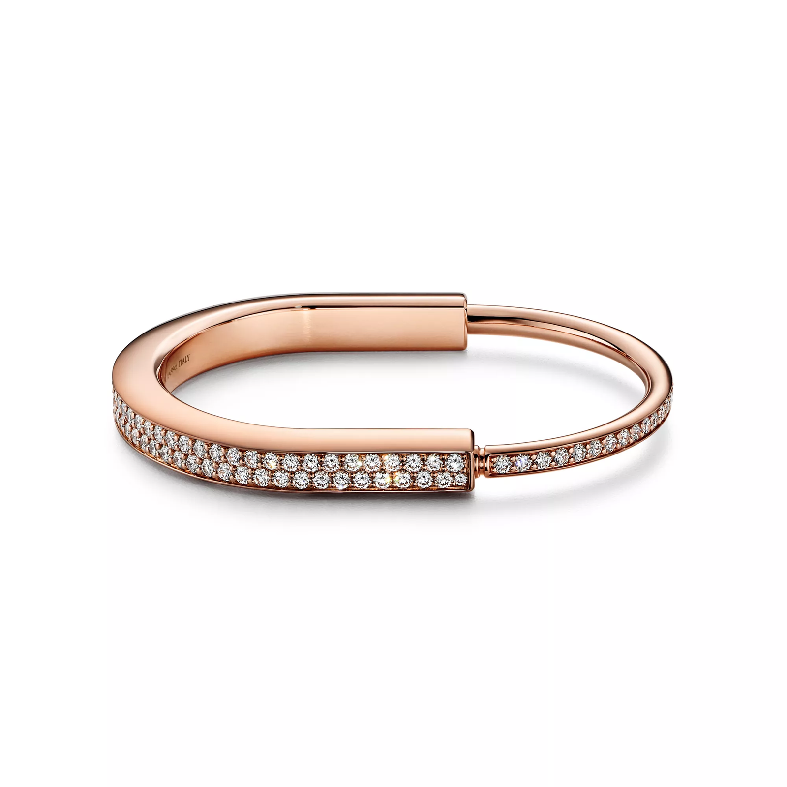 Bangle in Rose Gold with Full Pave Diamonds